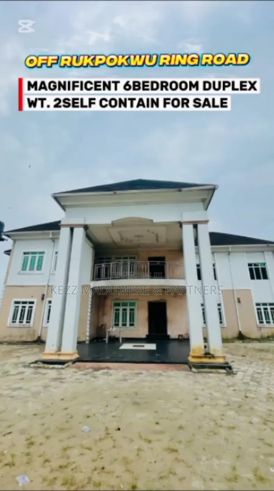 6bdrm Duplex in Eneka Road Rukpokwu for sale