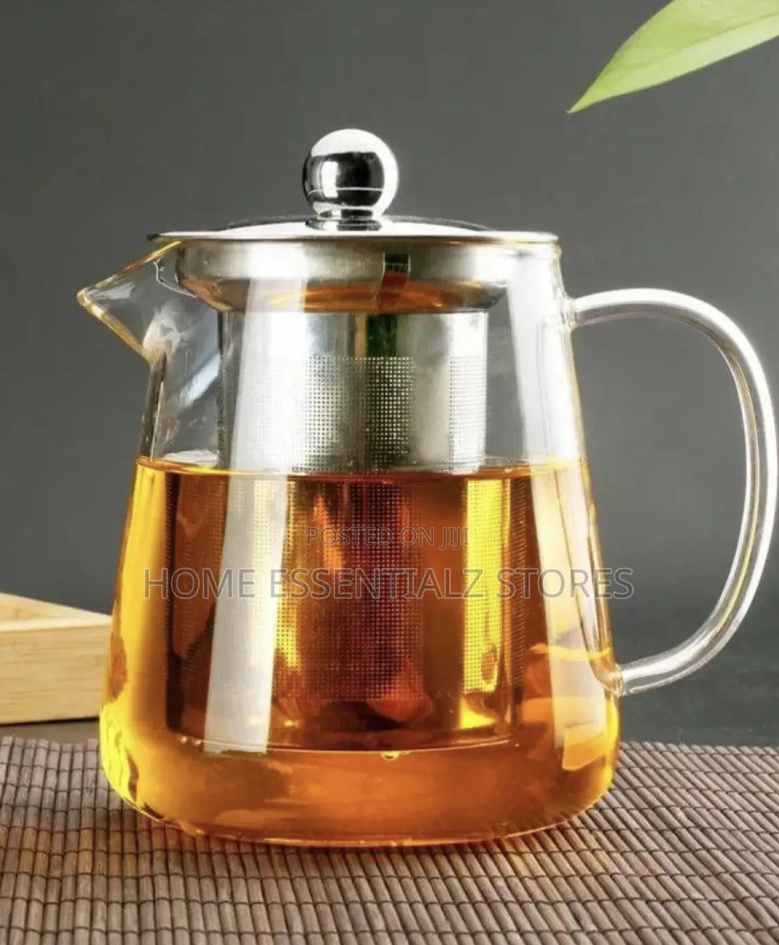 Heat Resistant Glass Kettle Teapot With Filter and 4 Cups
