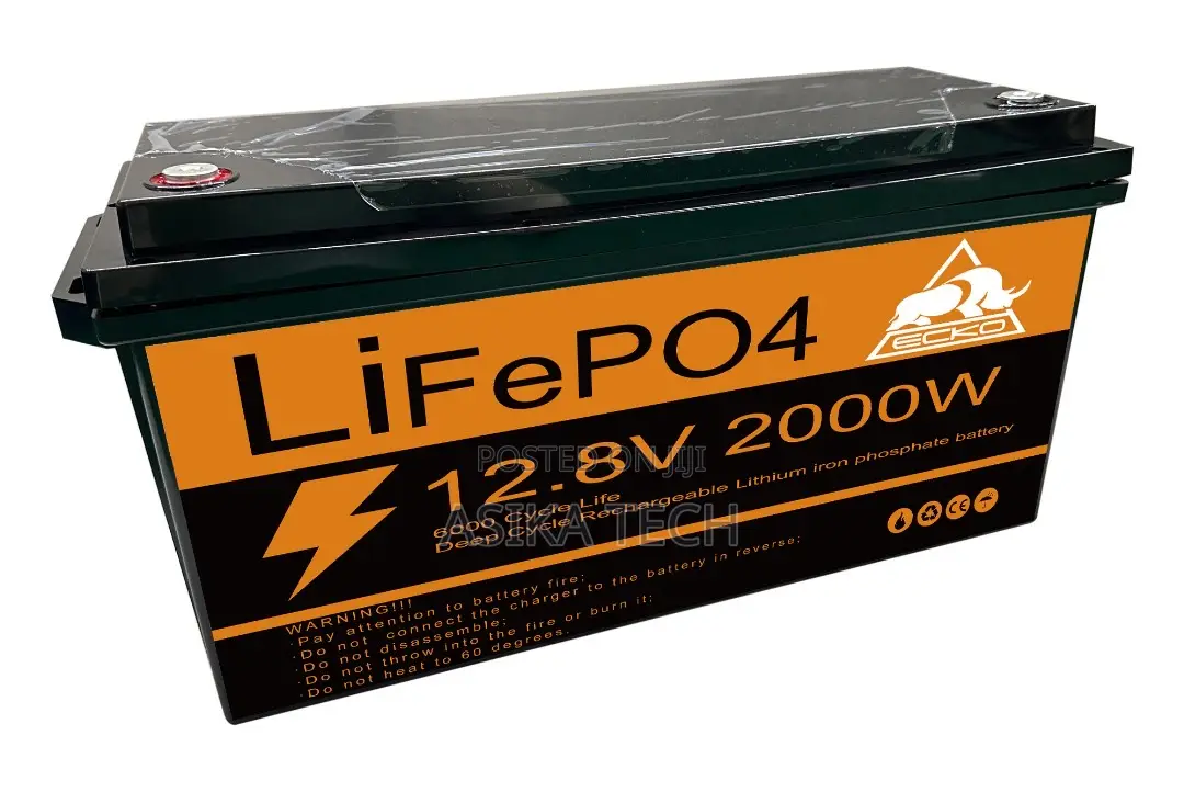 Ecko 12.8v 2000w Lifepo4 Lithium Iron Phosphate Deep Cycle Battery!