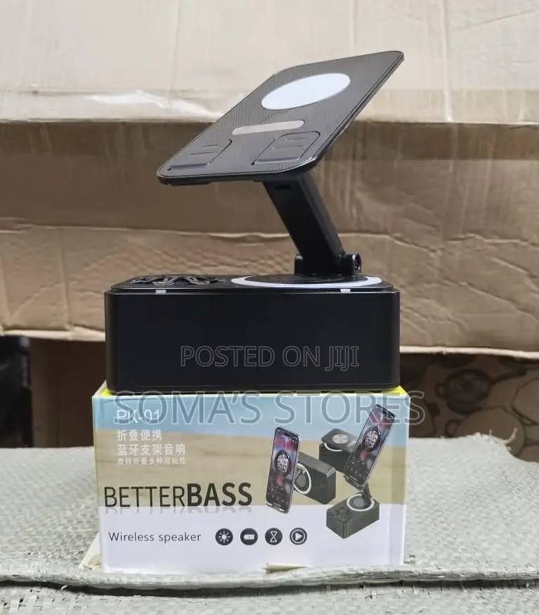 Phone Holder With Bluetooth And Power Bank