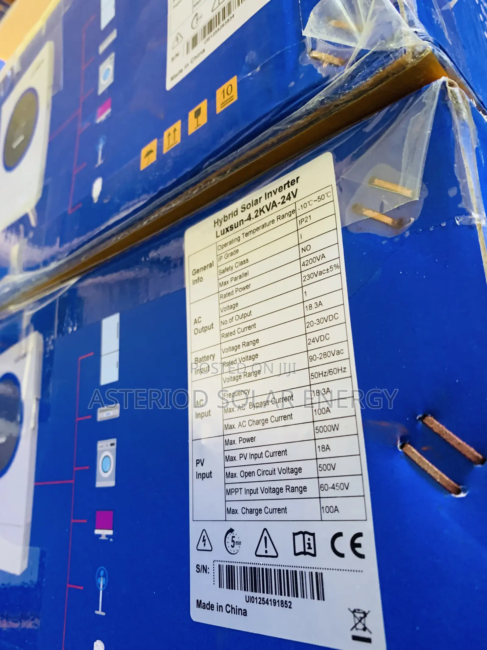 4.2kva 24v Luxsun Hybrid Solar Inverter