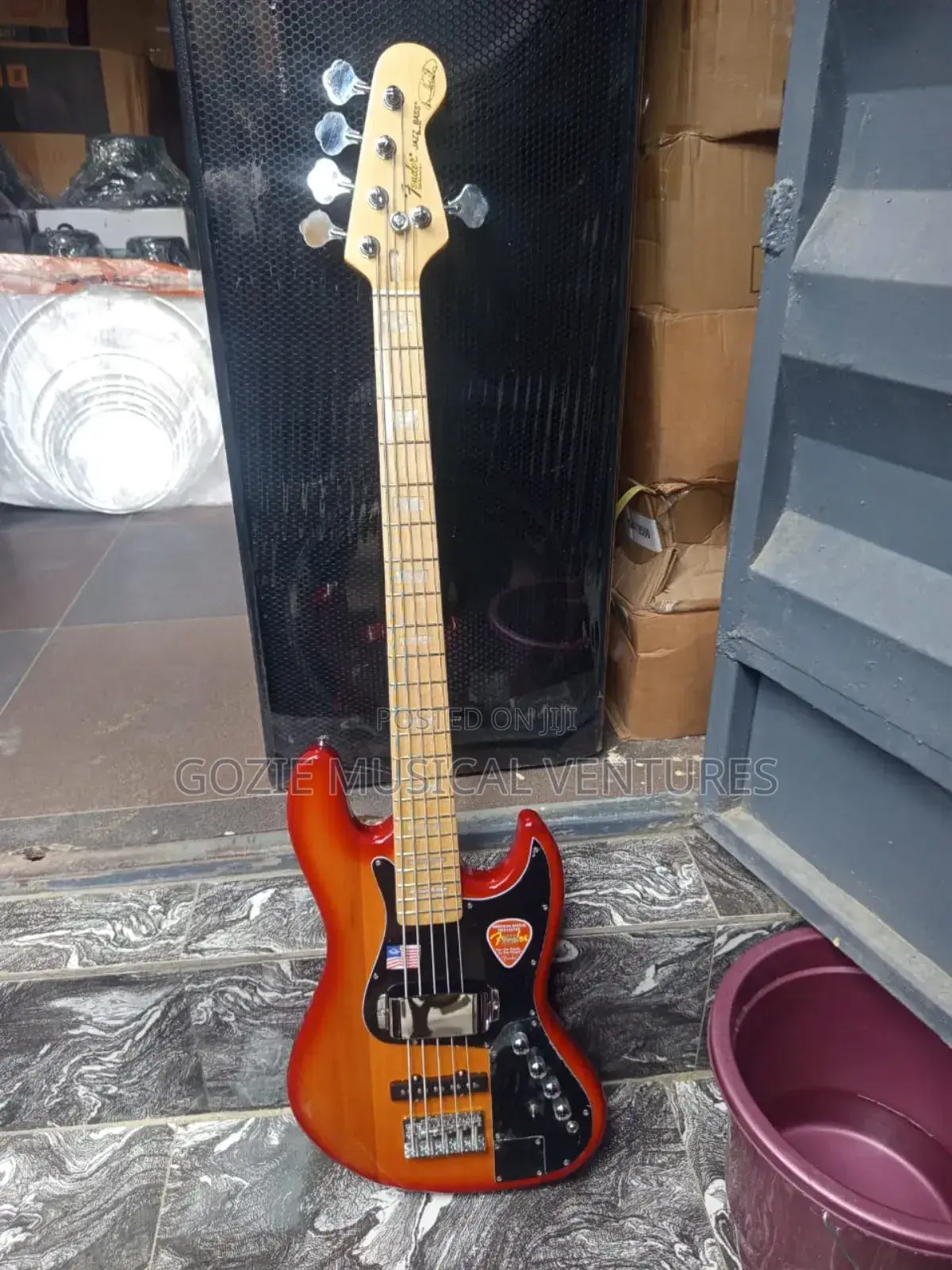 Original Fender Squeir Jazz Bass Guitar Active Bass