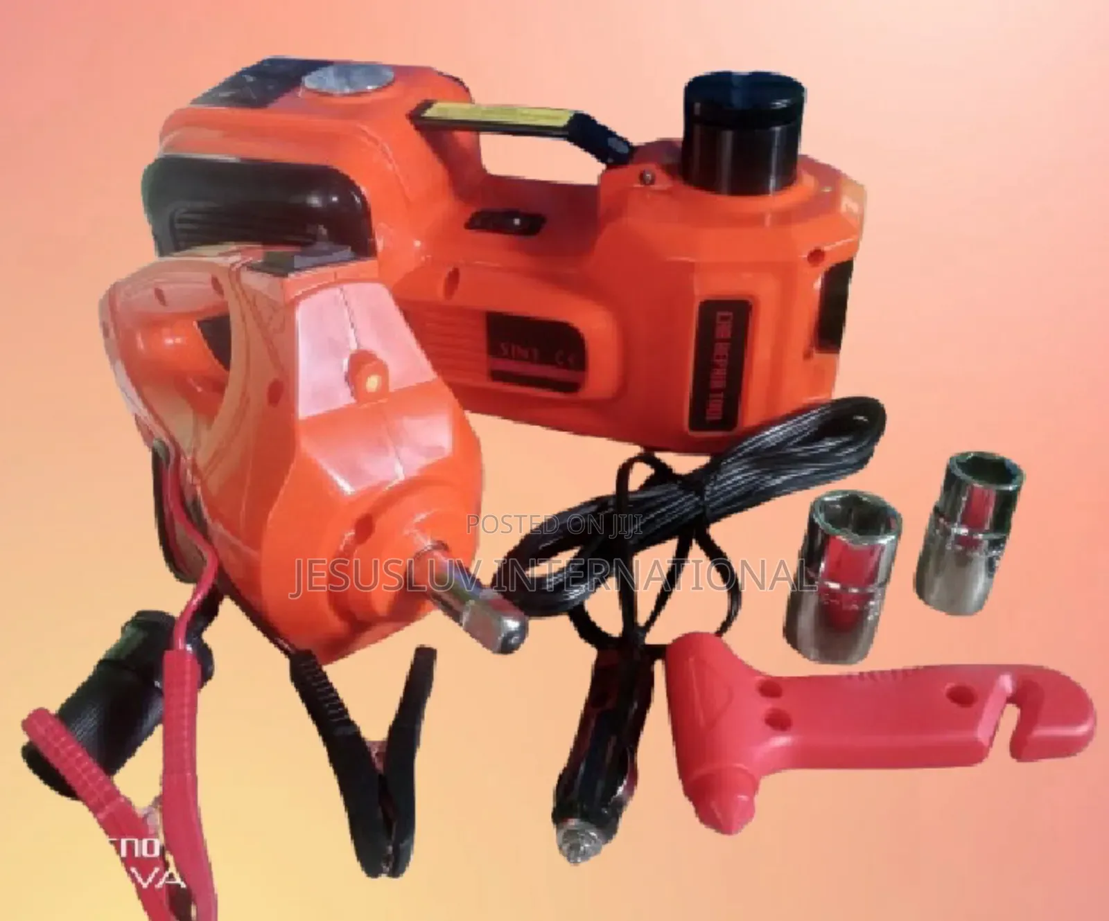 12-v Electric Quick Lift Car Jack 5 Ton,Tire Inflator Impact Wrench