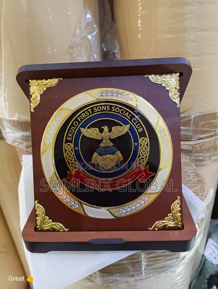 Wooden Award With Box