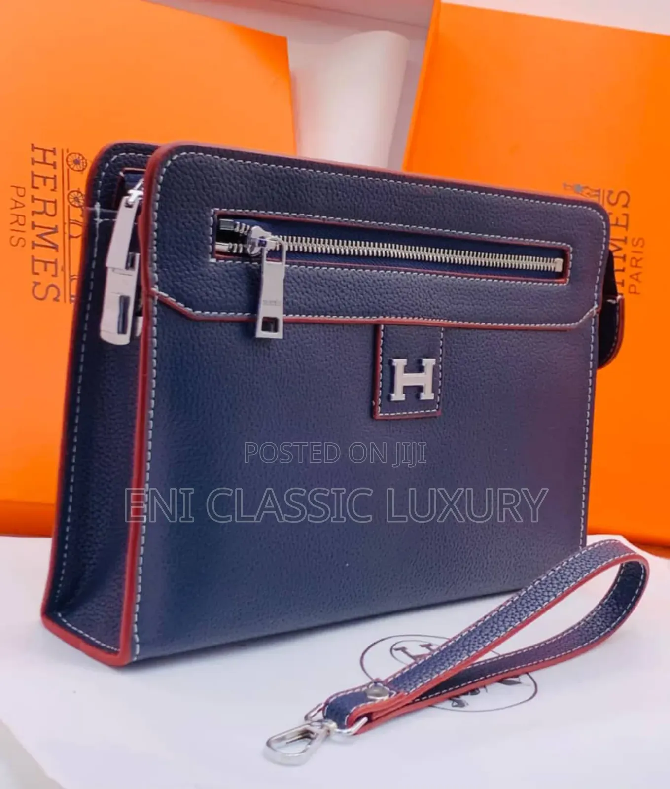 Pure Quality Luxury Men's Bags Hermes Well Banded Package