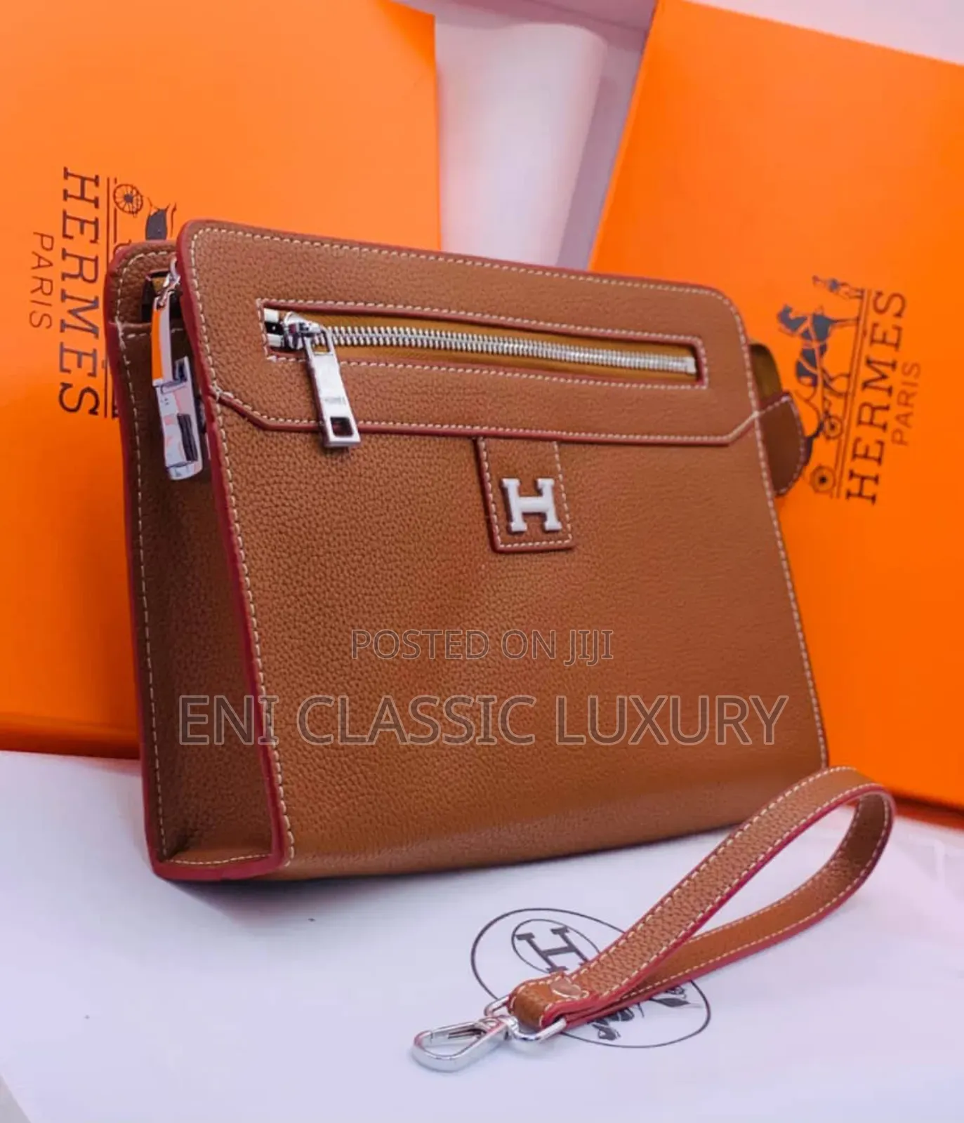 Pure Quality Luxury Men's Bags Hermes Well Banded Package