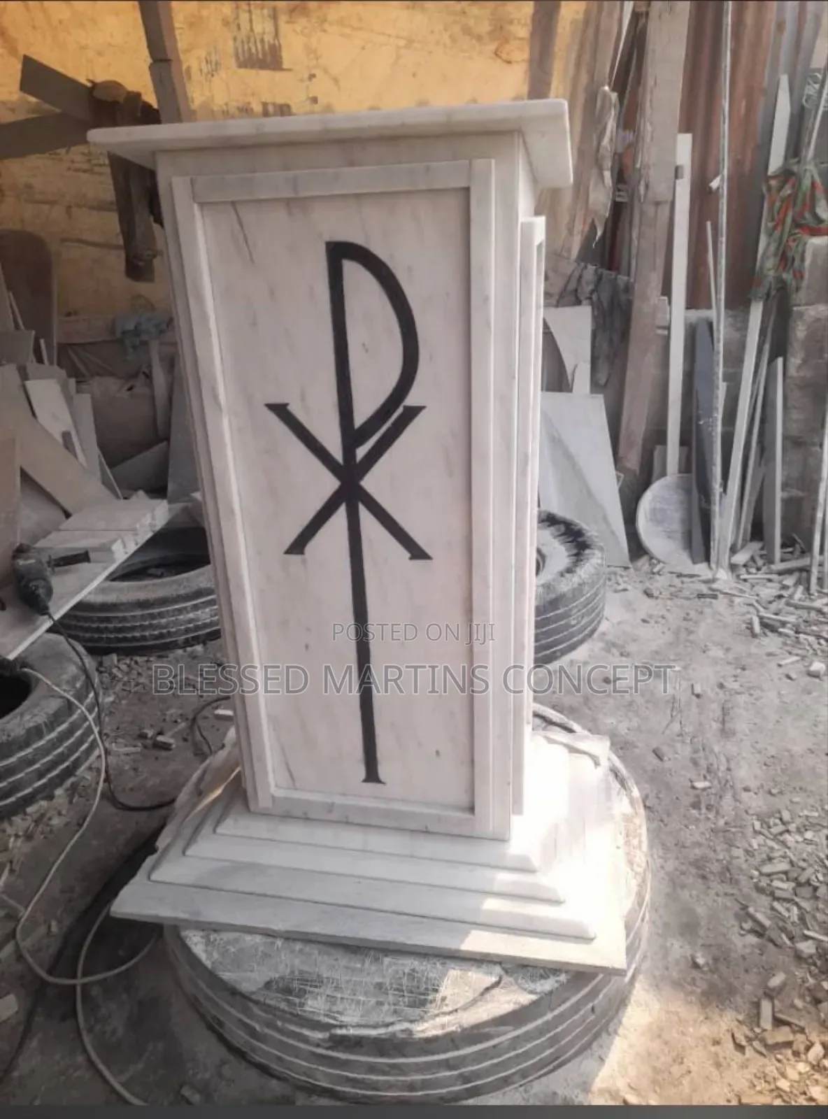 Modern White Marble Church Pulpits.Crafted From Natural White Marble
