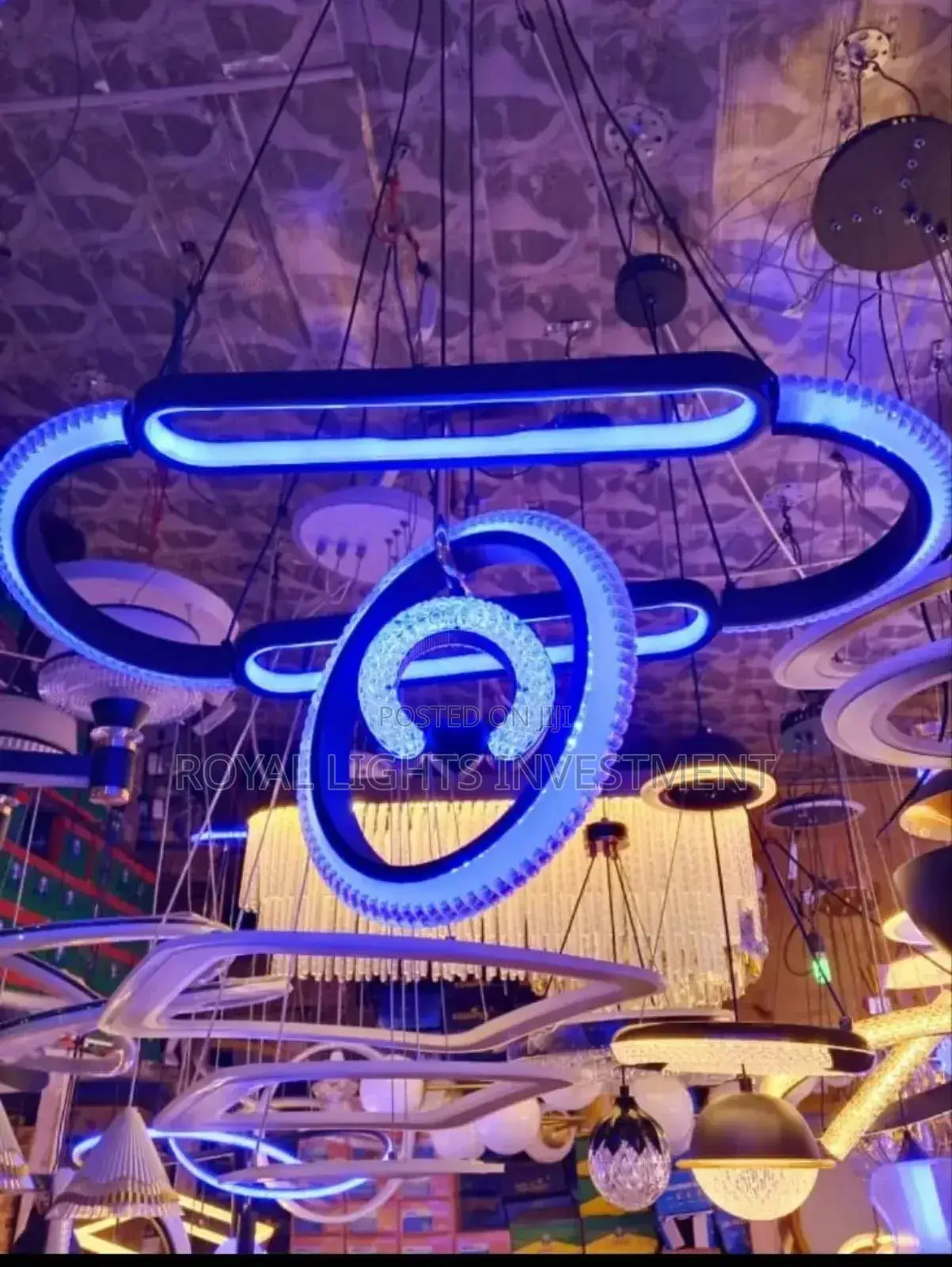 3 Colours Led Chandelier
