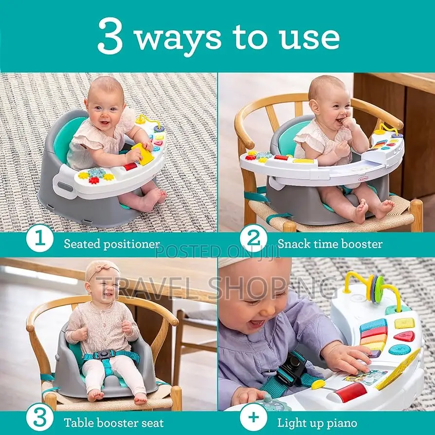 Infantino Music and Lights 3-in-1 Discovery Seat Usa Used