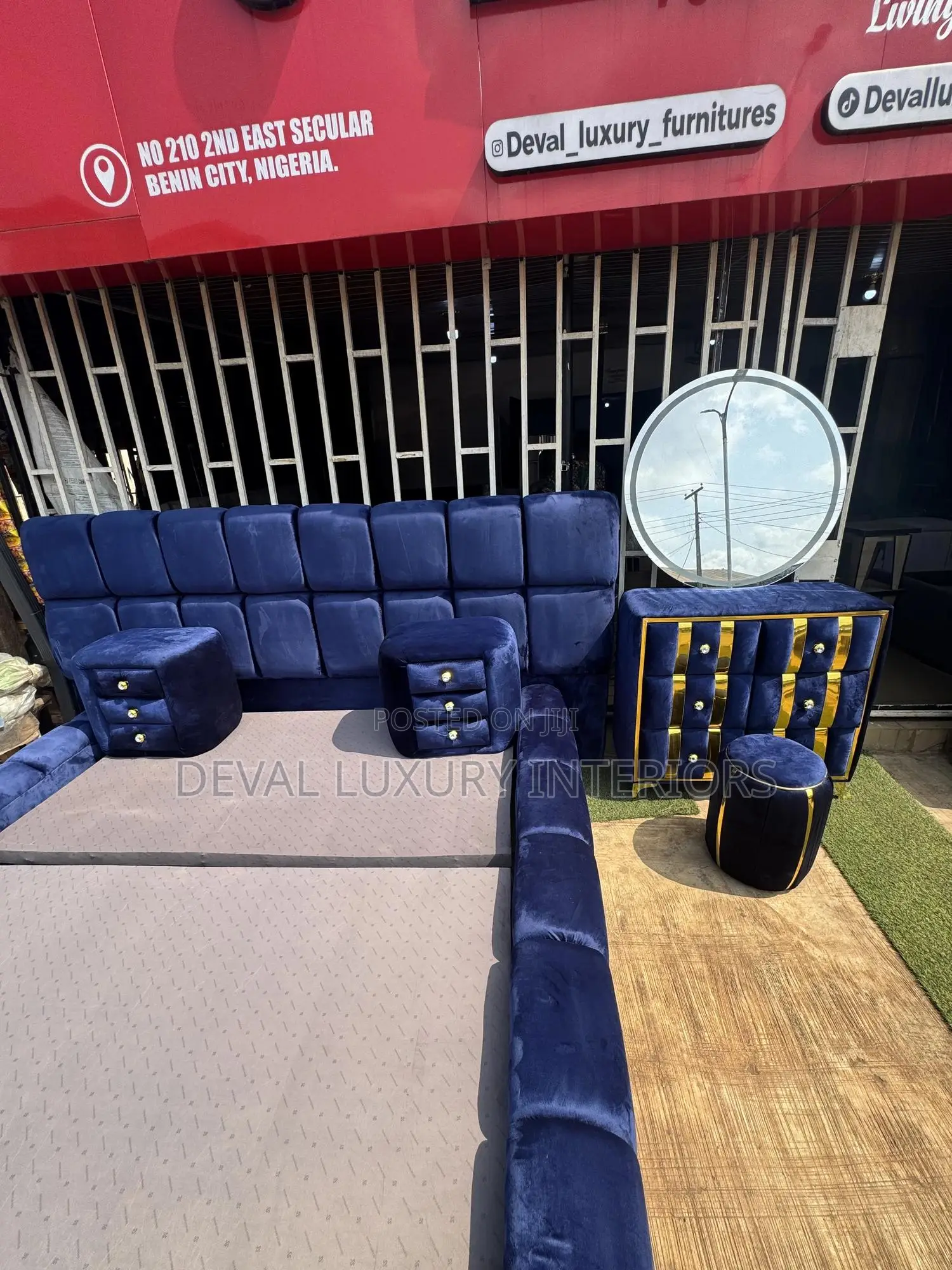 Complete Bedframe, Dressing Mirror, 2 Luxury Bedside