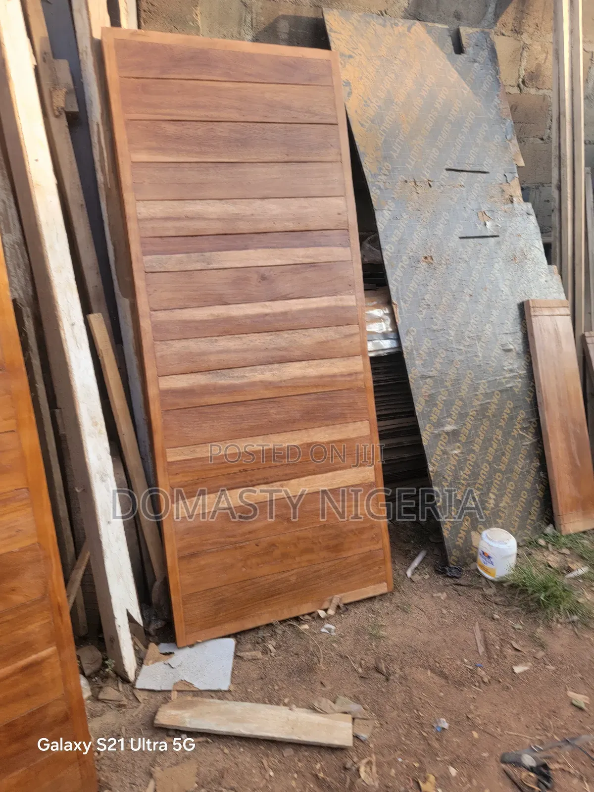 Mahogany Bulletproof Security Door