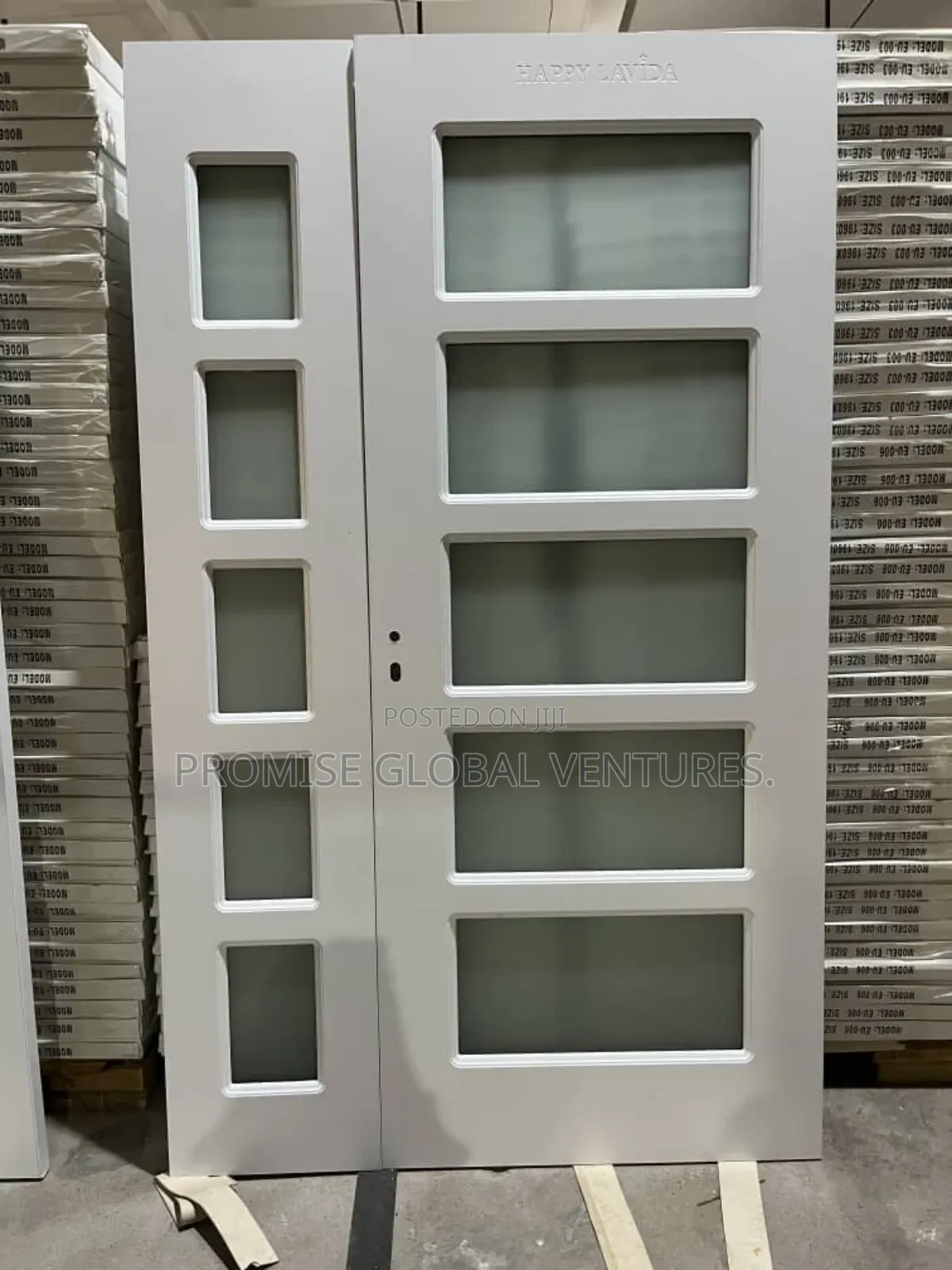 4ft Wooden Door With Glass