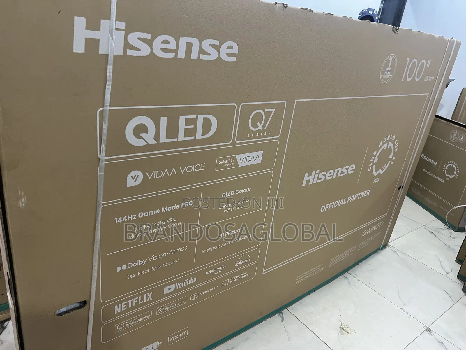 Hisense 100 Inch Smart 144hz Qled Gaming Tv | Histv100q7q