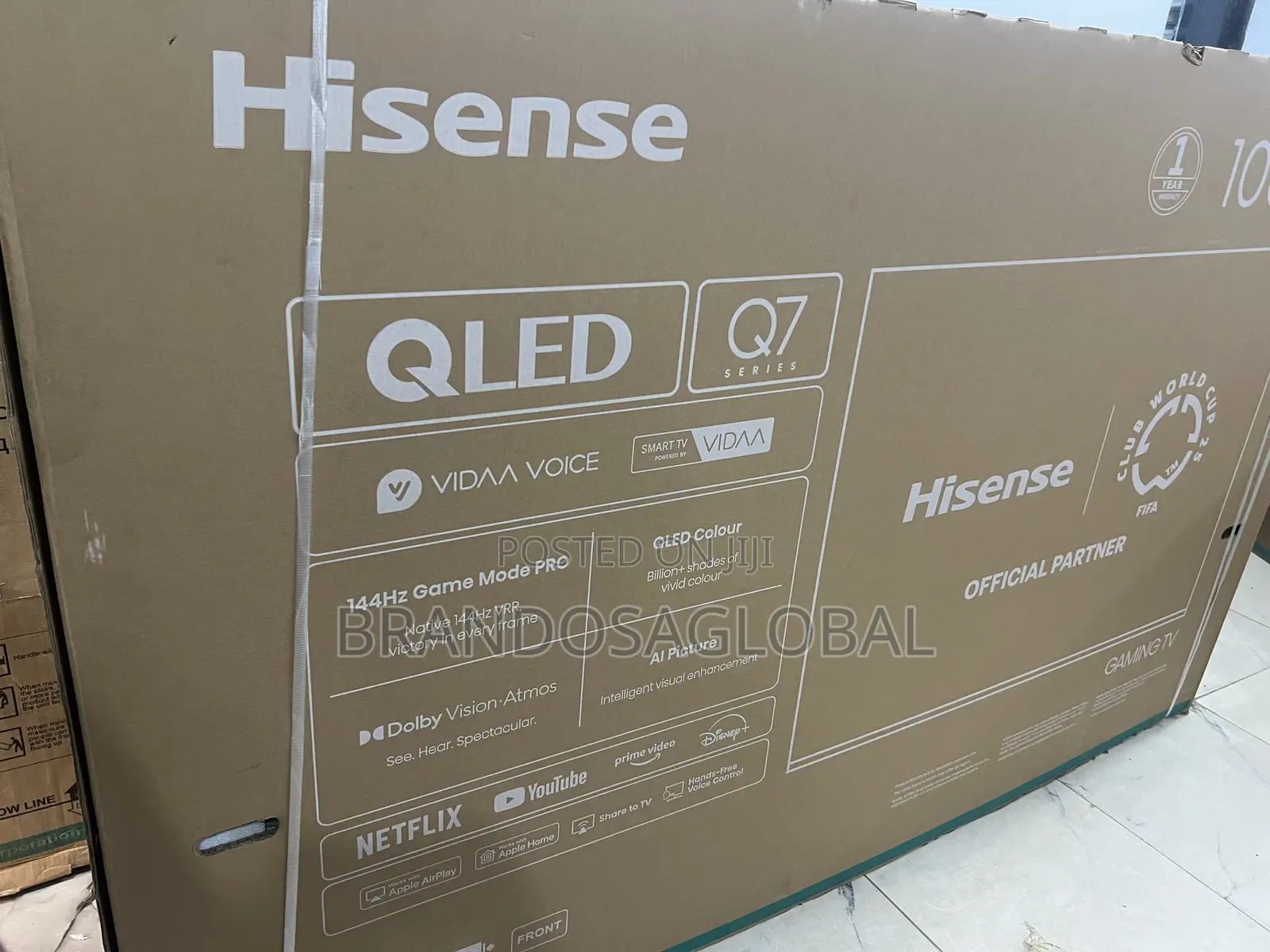 Hisense 100 Inches Ultra Hd Qled Smart Tv (100q7q)