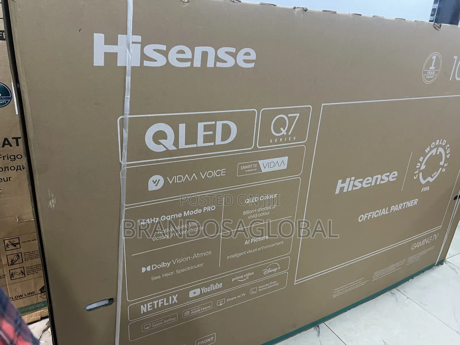 Hisense 100 Inches Smart Tv With Qled Display (100q7q)