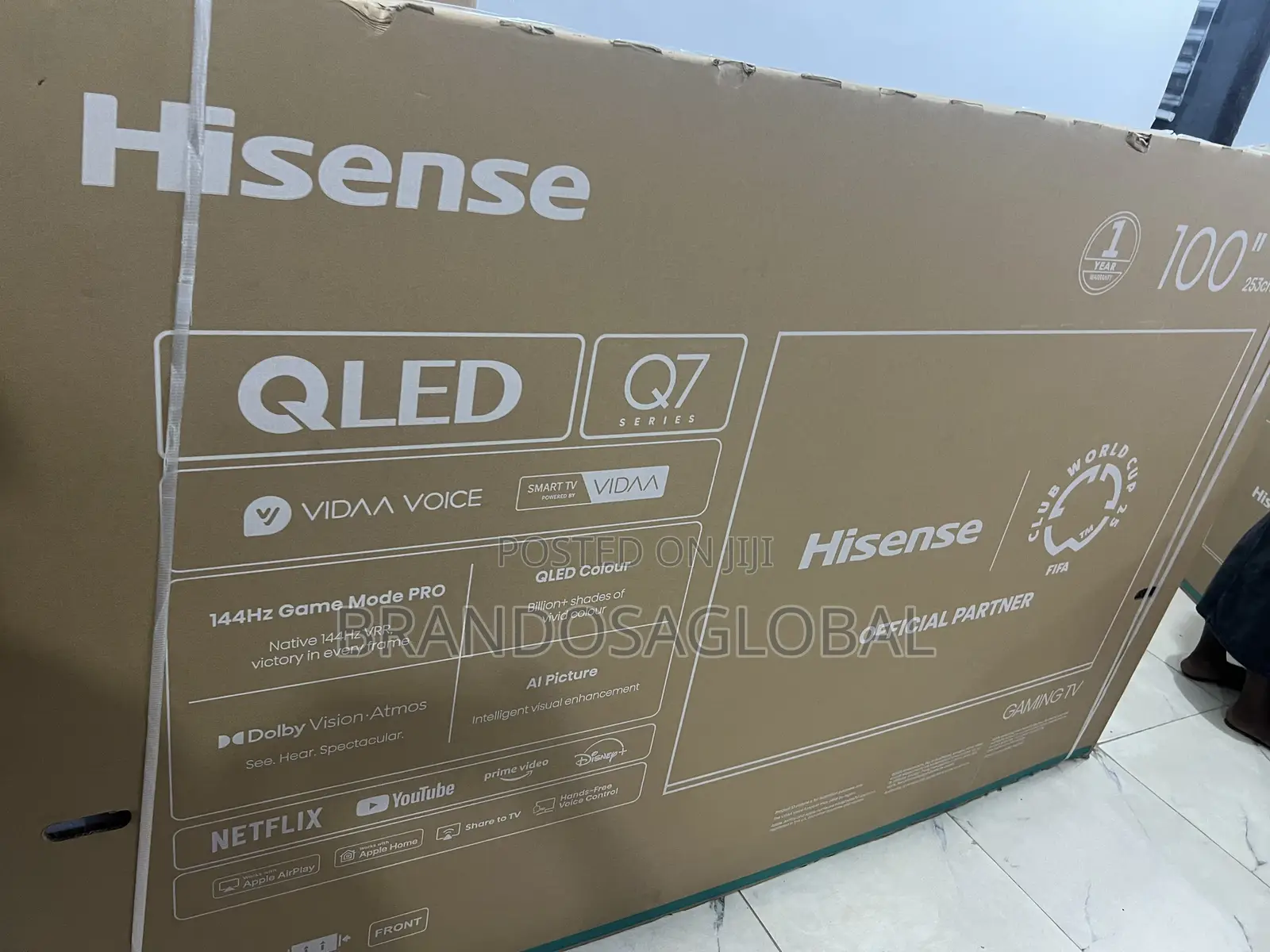 Hisense 100 Inches Cinema Size Qled Smart Tv (100q7q)