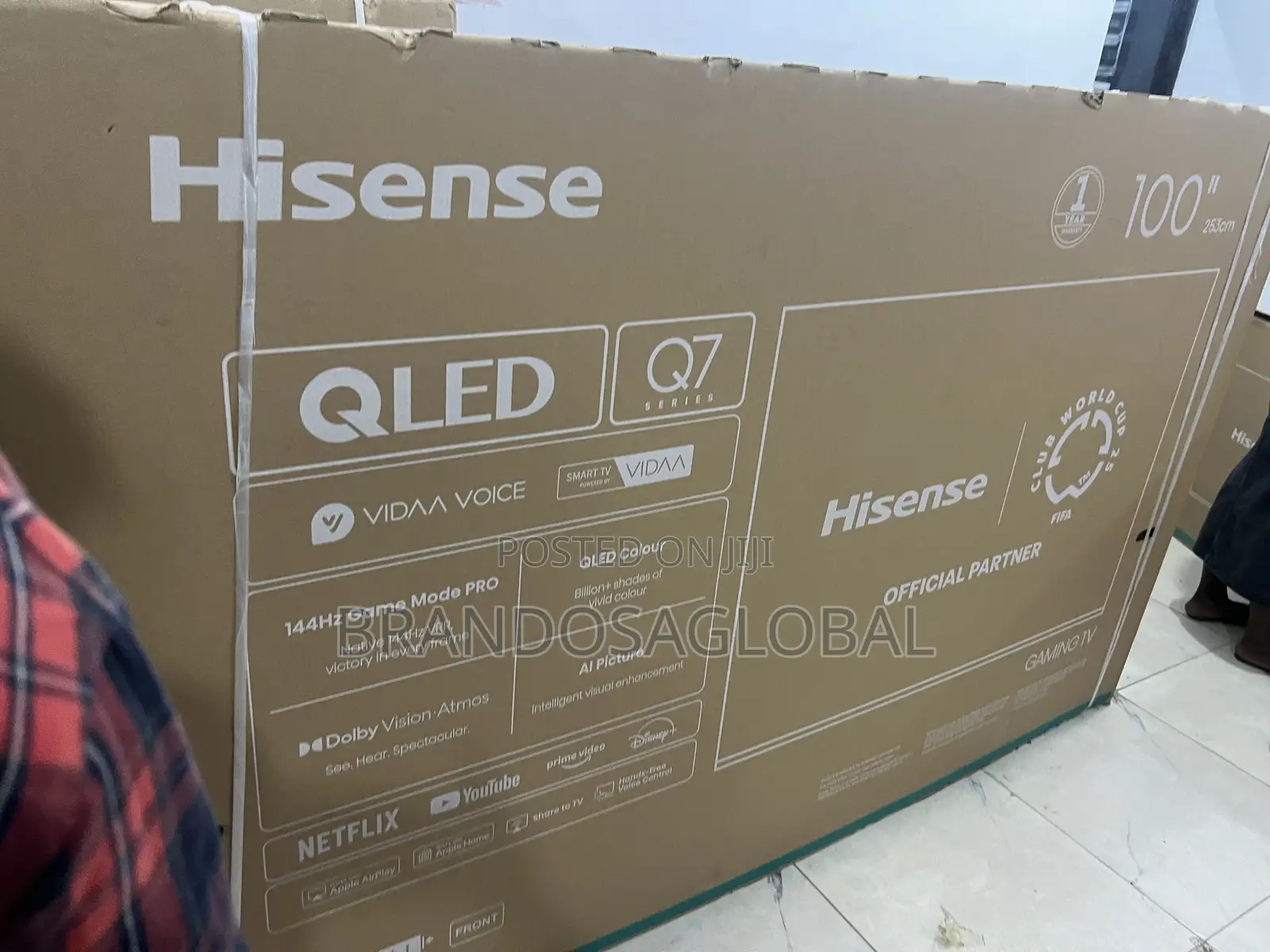Hisense 100 Inches Large Screen Smart Qled Tv (100q7q)