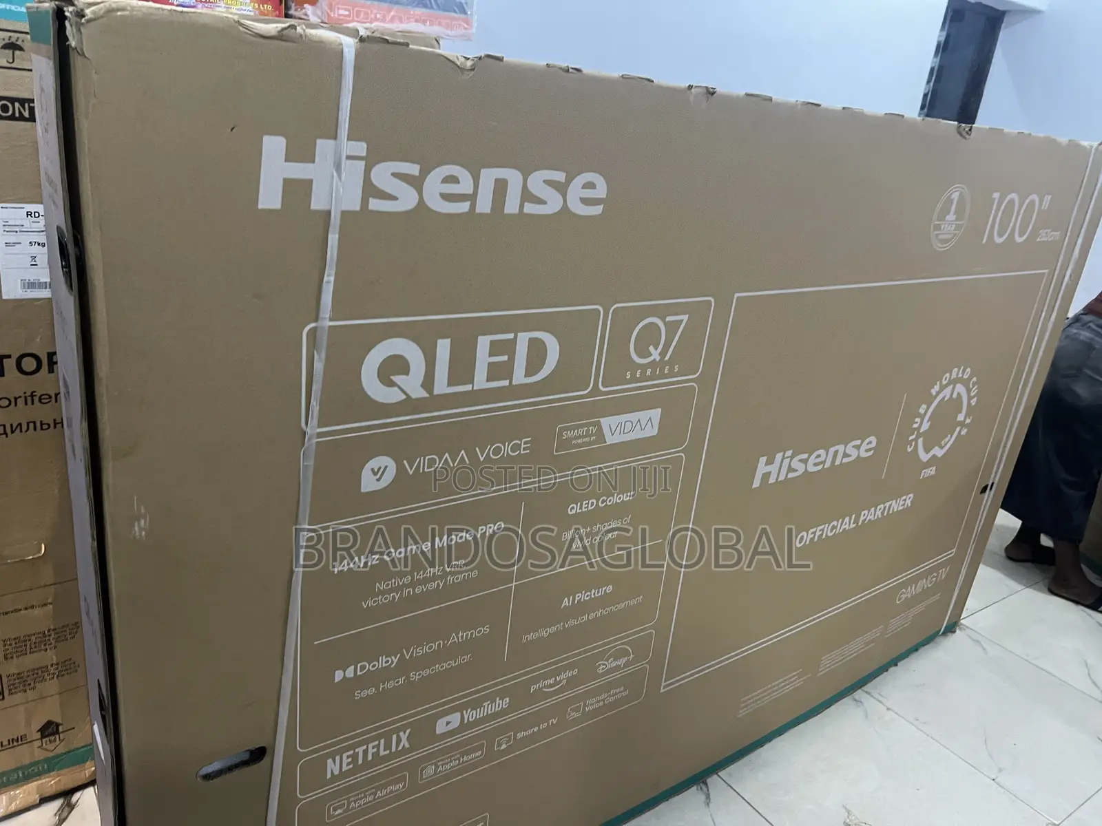 Hisense 100 Inches Large Screen Smart Qled Tv (100q7q)
