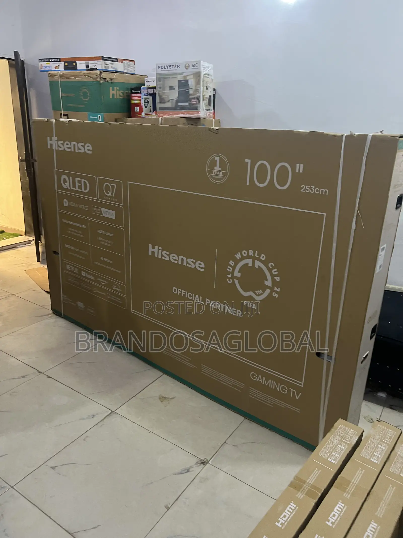 Hisense 100 Inches High Definition Qled Smart Tv (100q7q)