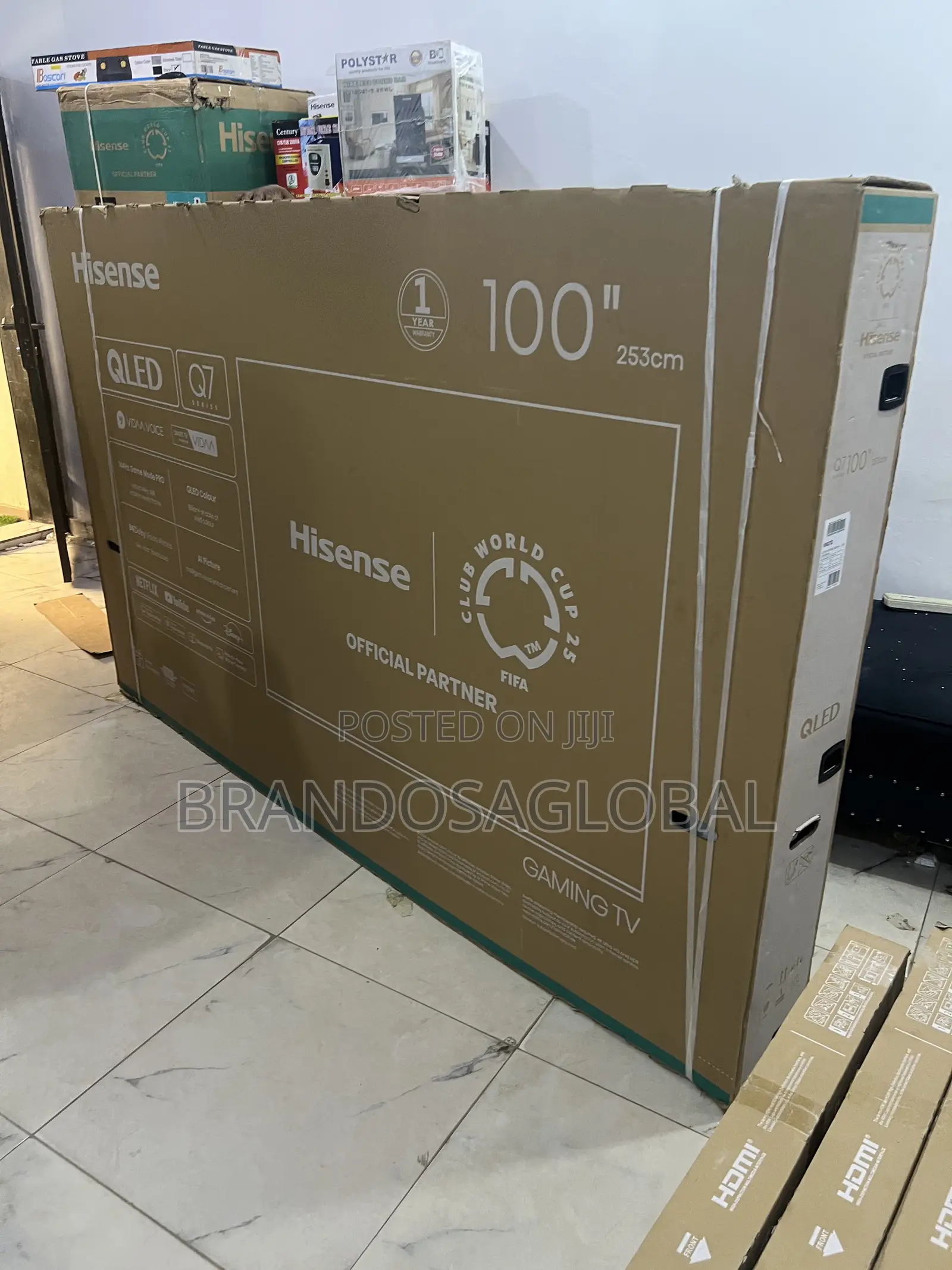 Hisense 100 Inches Smart Tv With Ultra Clear Qled (100q7q)