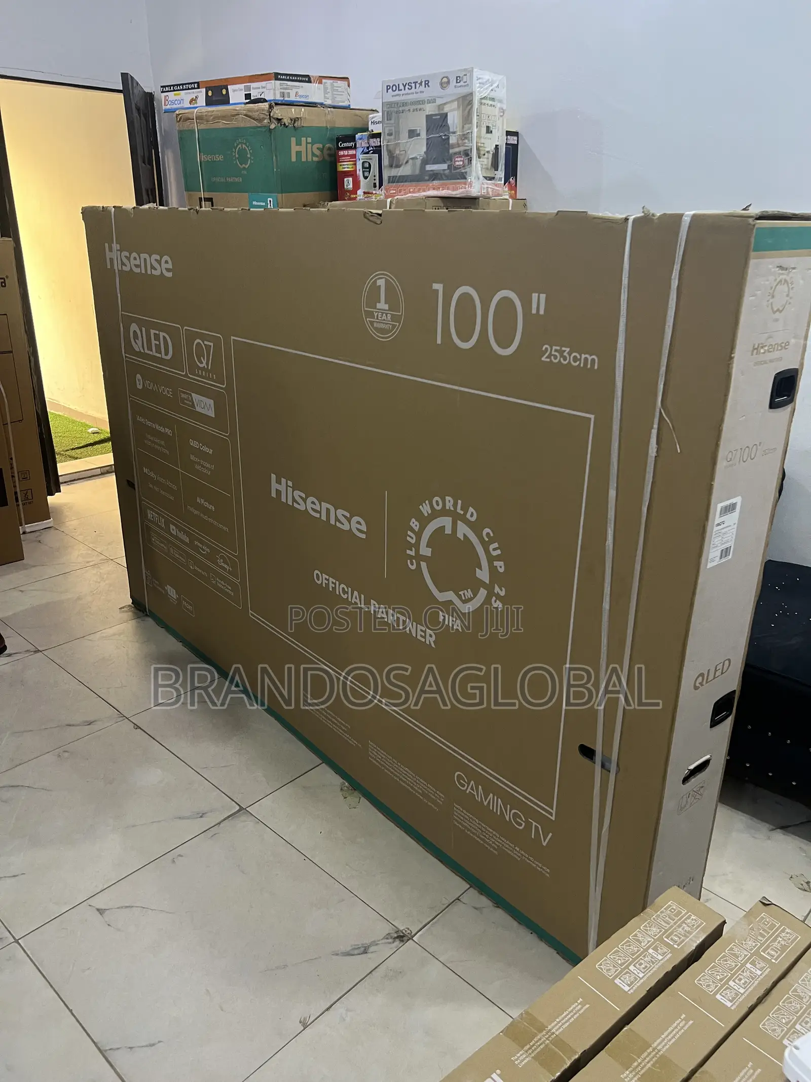 Hisense 100 Inches Smart Qled Tv With Crystal Clear Display (100q7q)