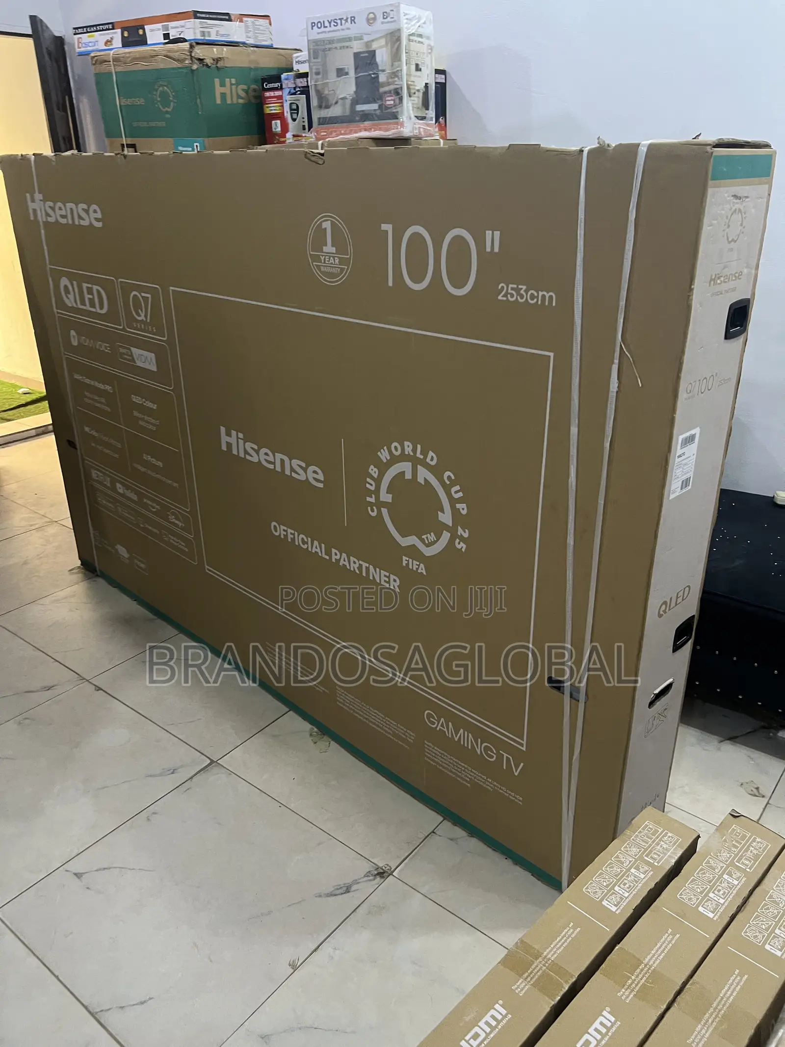 Hisense 100 Inches Giant Screen Qled Smart Tv (100q7q)