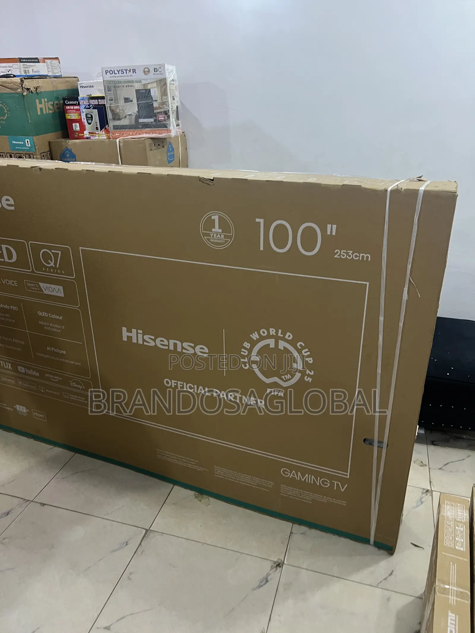 Hisense 100 Inches Ultra Modern Qled Smart Television (100q7q)