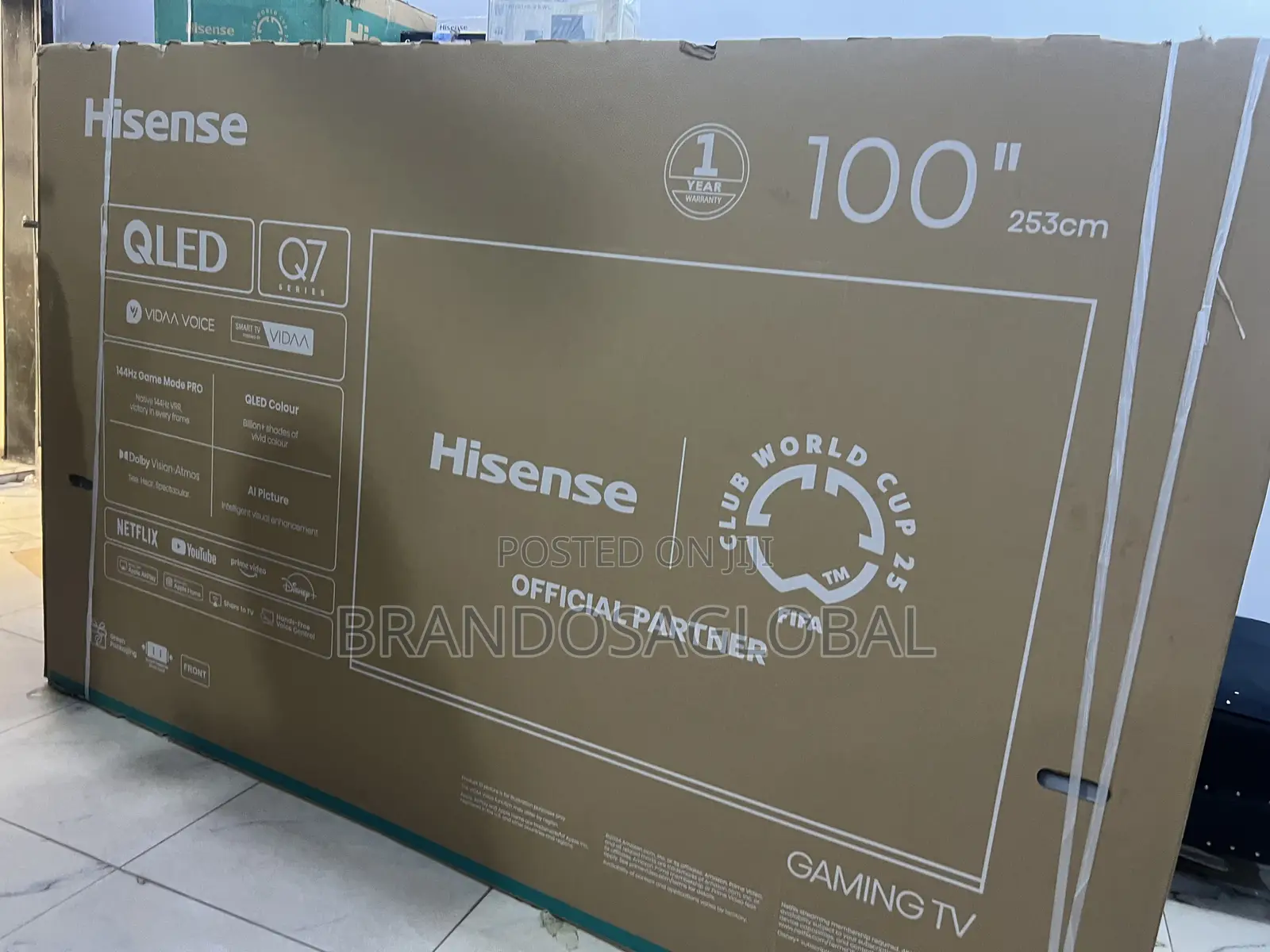 Hisense 100 Inches Ultra Hd Smart Qled Screen Tv (100q7q)