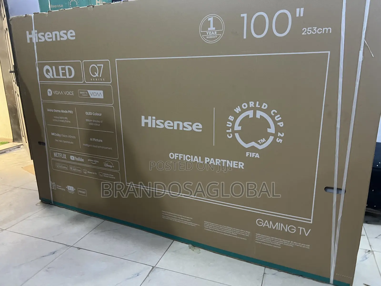 Hisense 100 Inches Ultra Hd Smart Qled Screen Tv (100q7q)