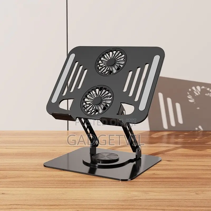360° Rotating Cooling Fan Adjustable Laptop Stand