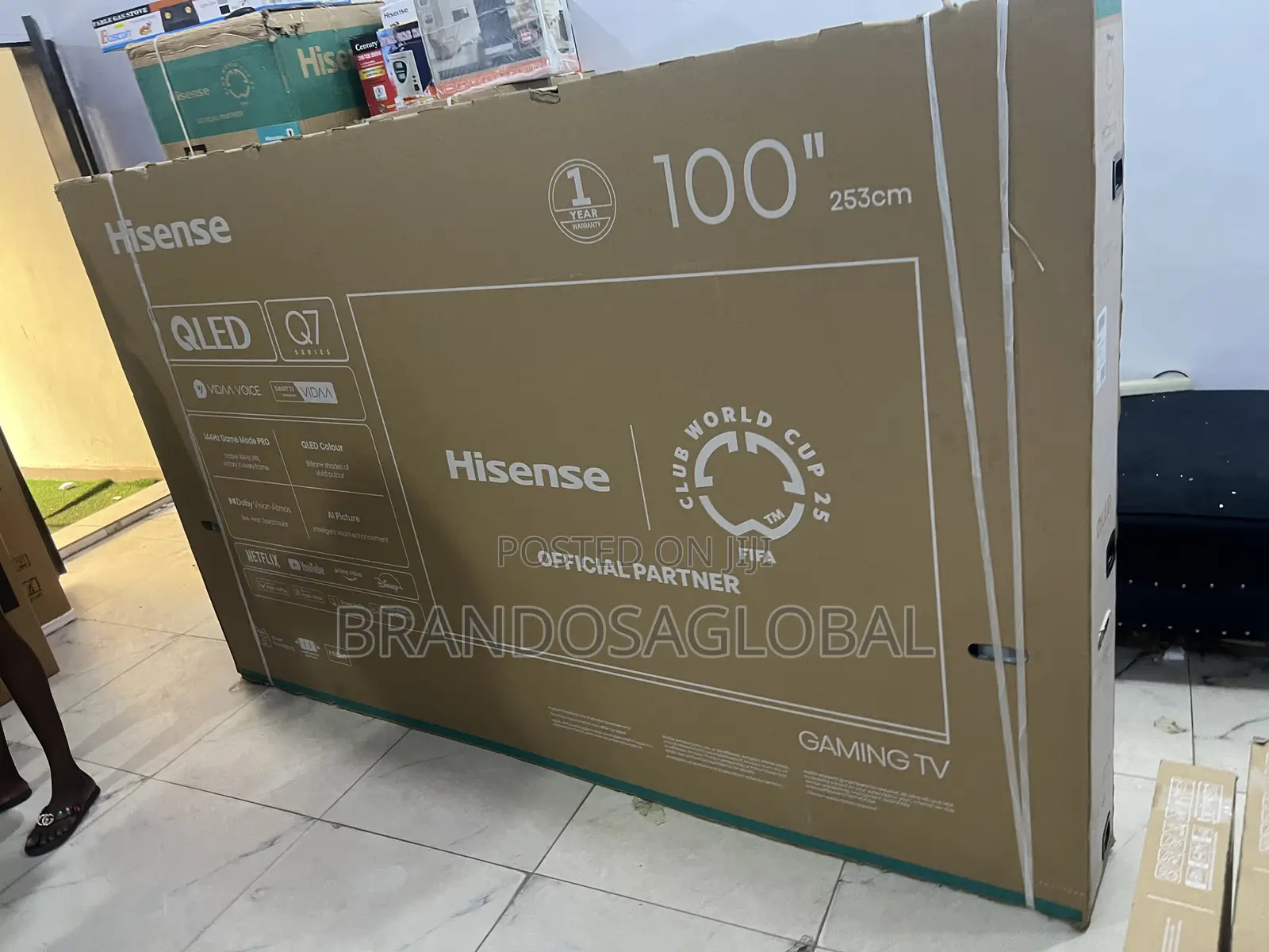 Brand New Hisense 100 Inch Smart Qled Television Model 100q7q