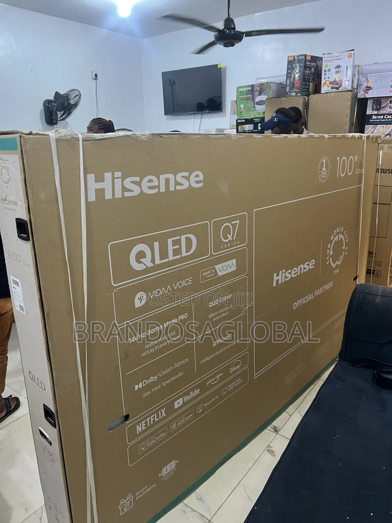Hisense 100q7q 100 Inch Smart Qled Tv for Home Cinema Setup