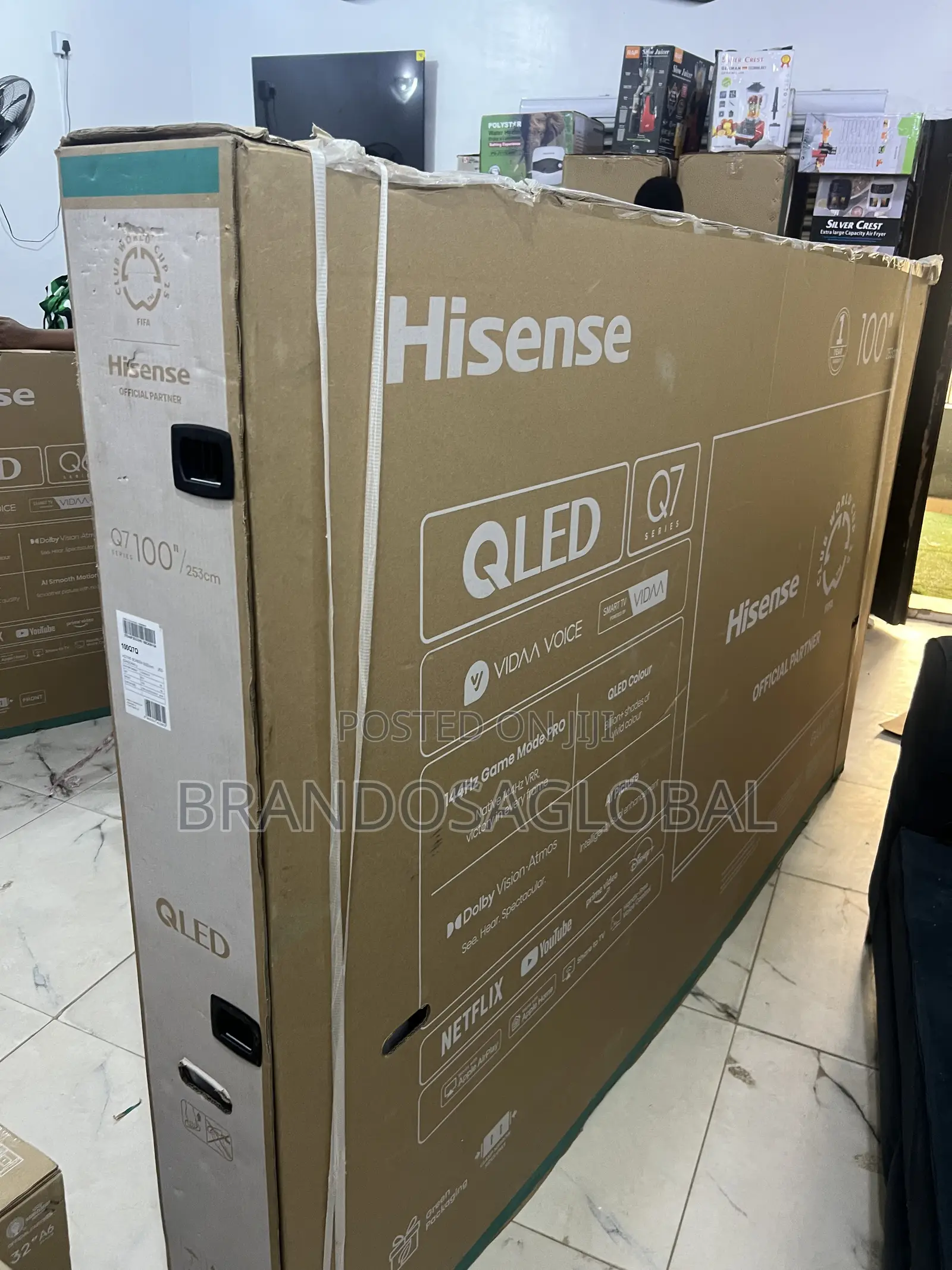 Hisense 100 Inch Qled Smart Tv With Smart Features 100q7q
