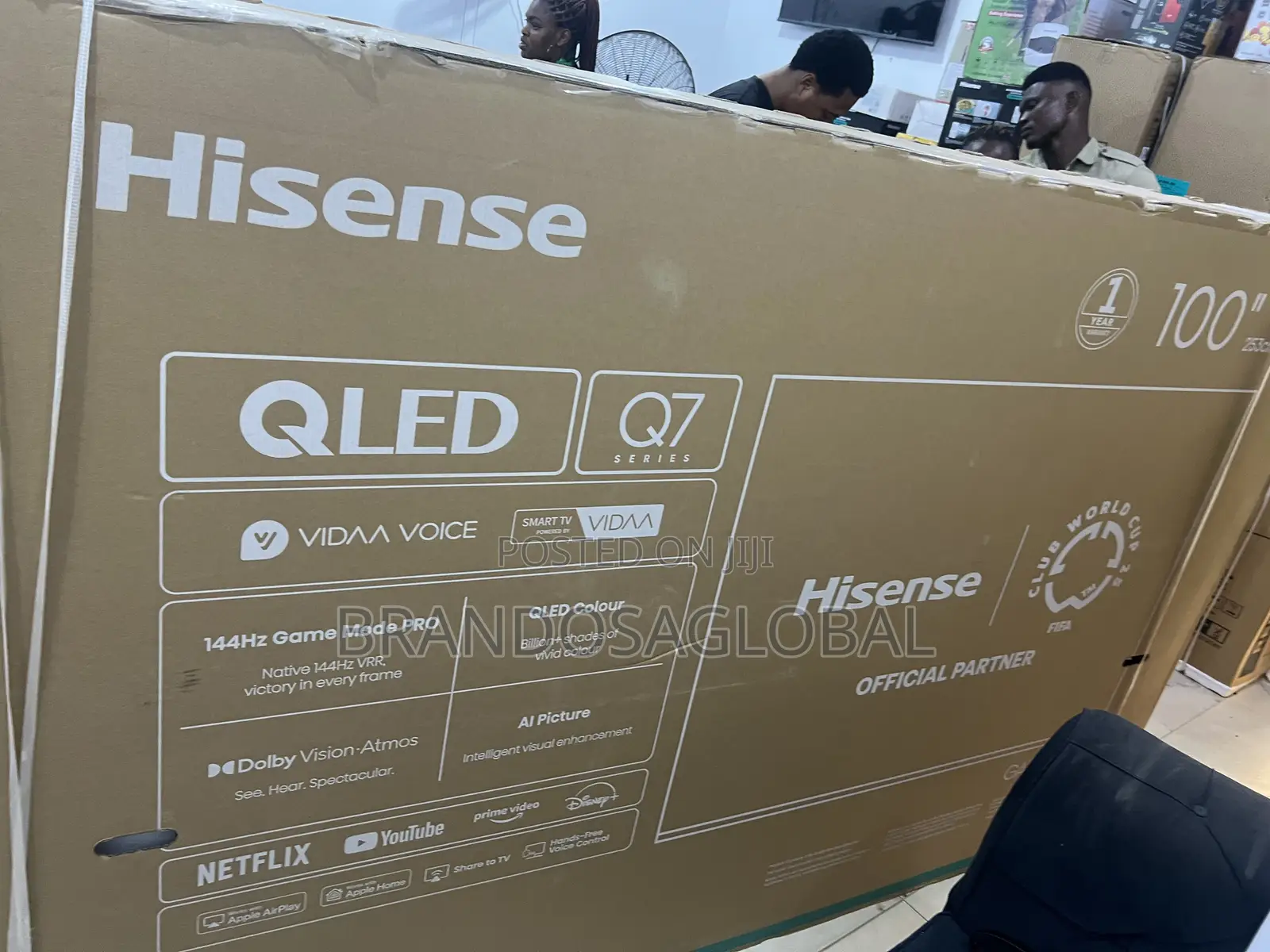 Hisense 100 Inch Qled Smart Tv With Smart Features 100q7q