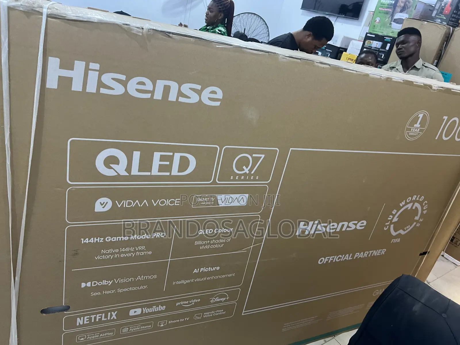 Hisense 100 Inch Qled Smart Tv With Smart Features 100q7q