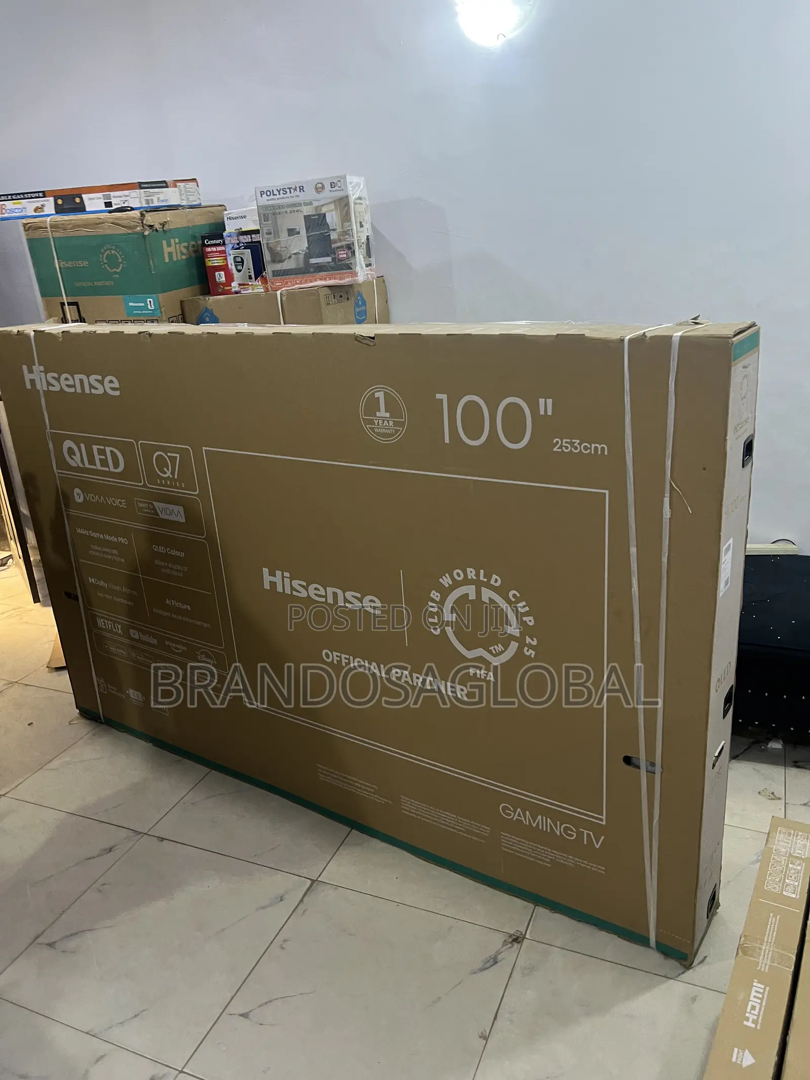 Hisense 100q7q Smart Qled Television With Massive Display
