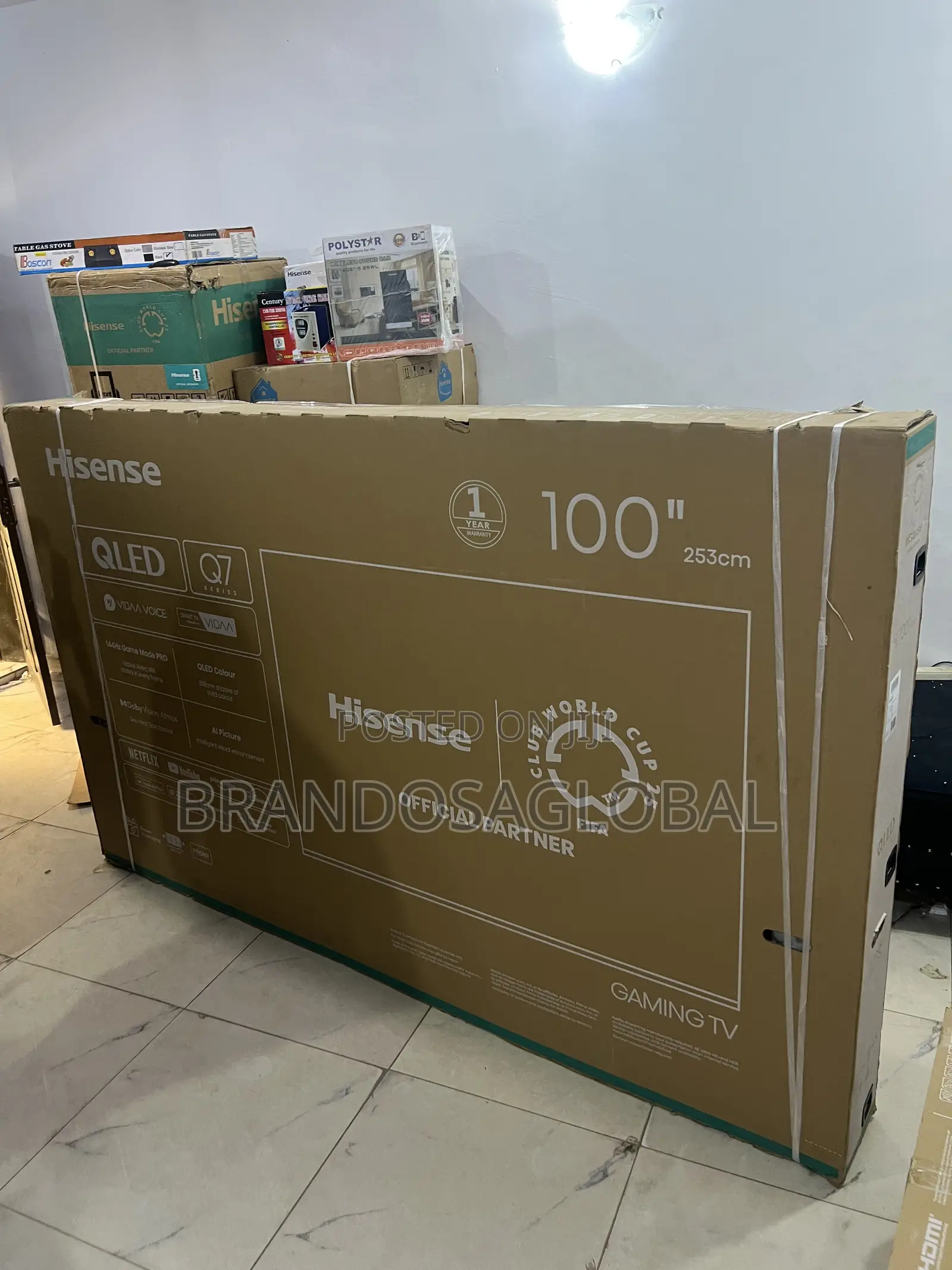 Hisense 100 Inches Smart Qled Tv Ideal for Cinematic Viewing