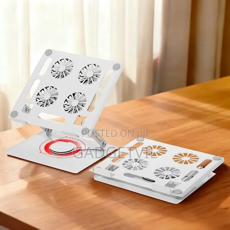 Adjustable Cooling Fan Laptop Stand