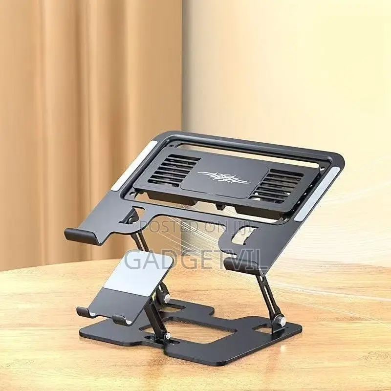 Adjustable Cooling Fan Laptop Stand
