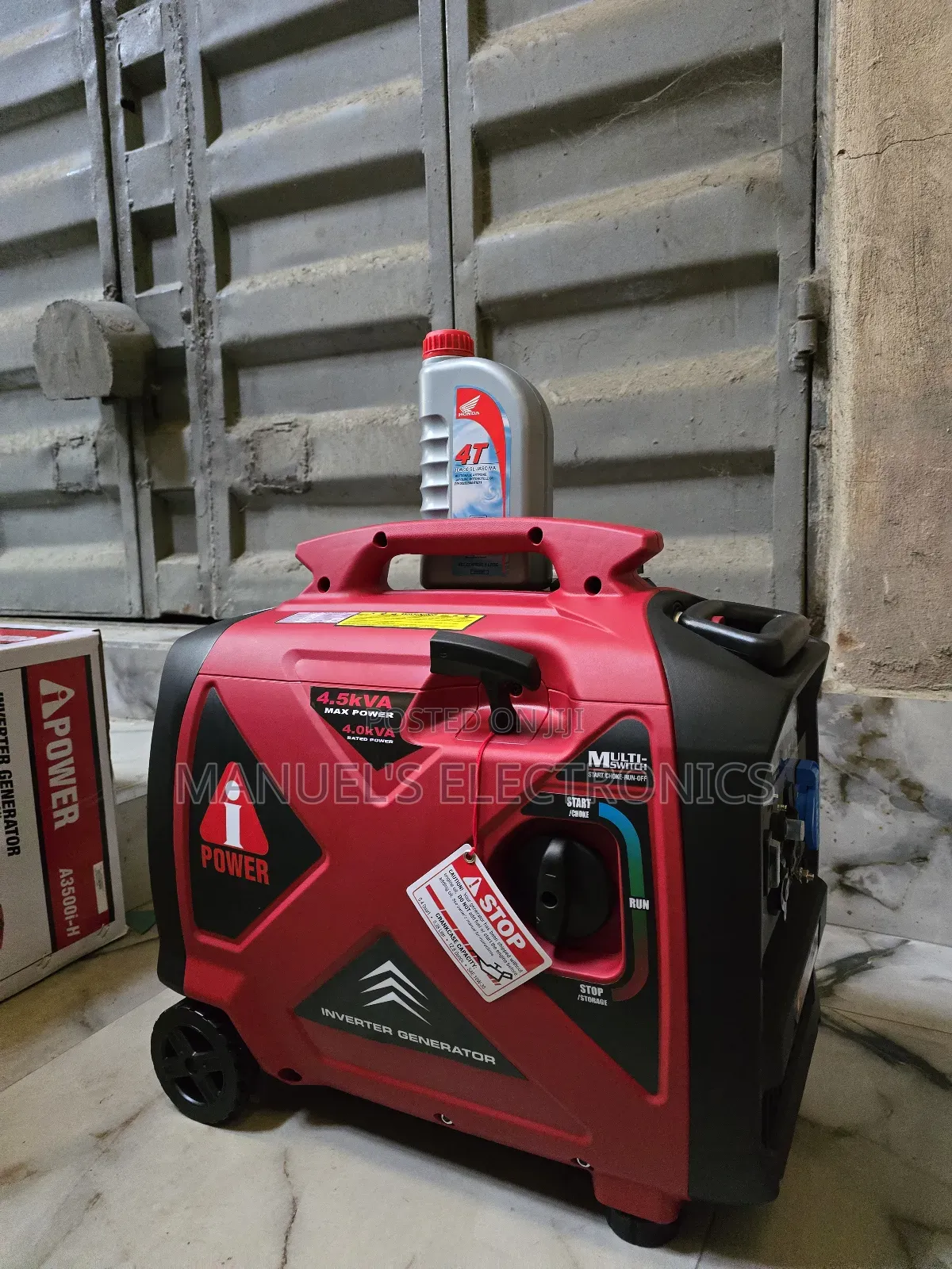 Original Ipower Inverter Soundproof Petrol Gen 4.5kva Low Fuel Consump