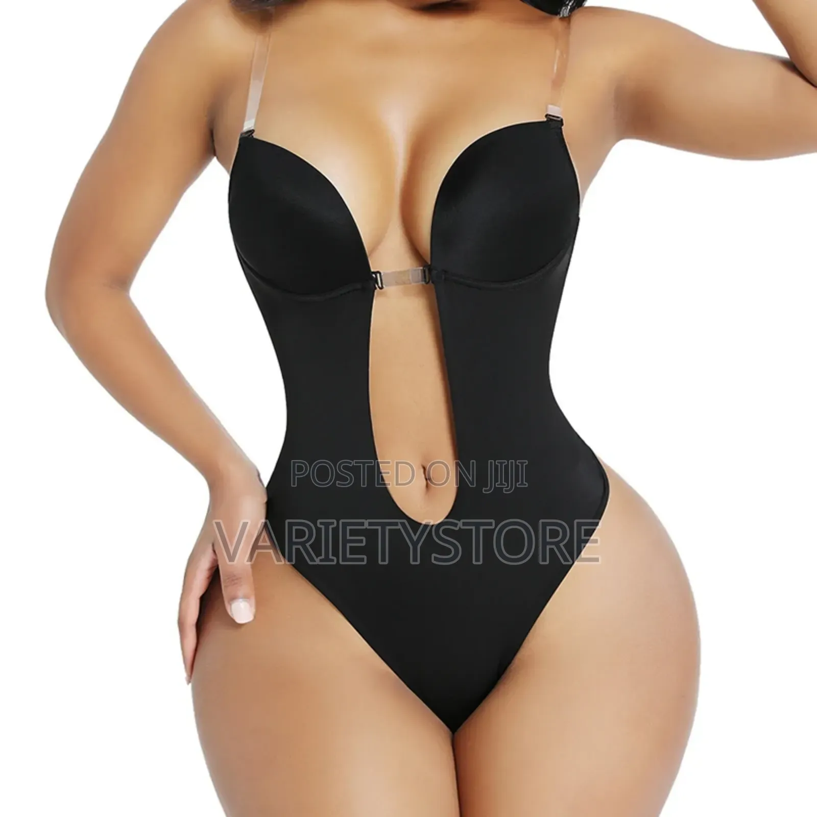 Sexy Women Bodysuit U Plunge Backless Body Shaper