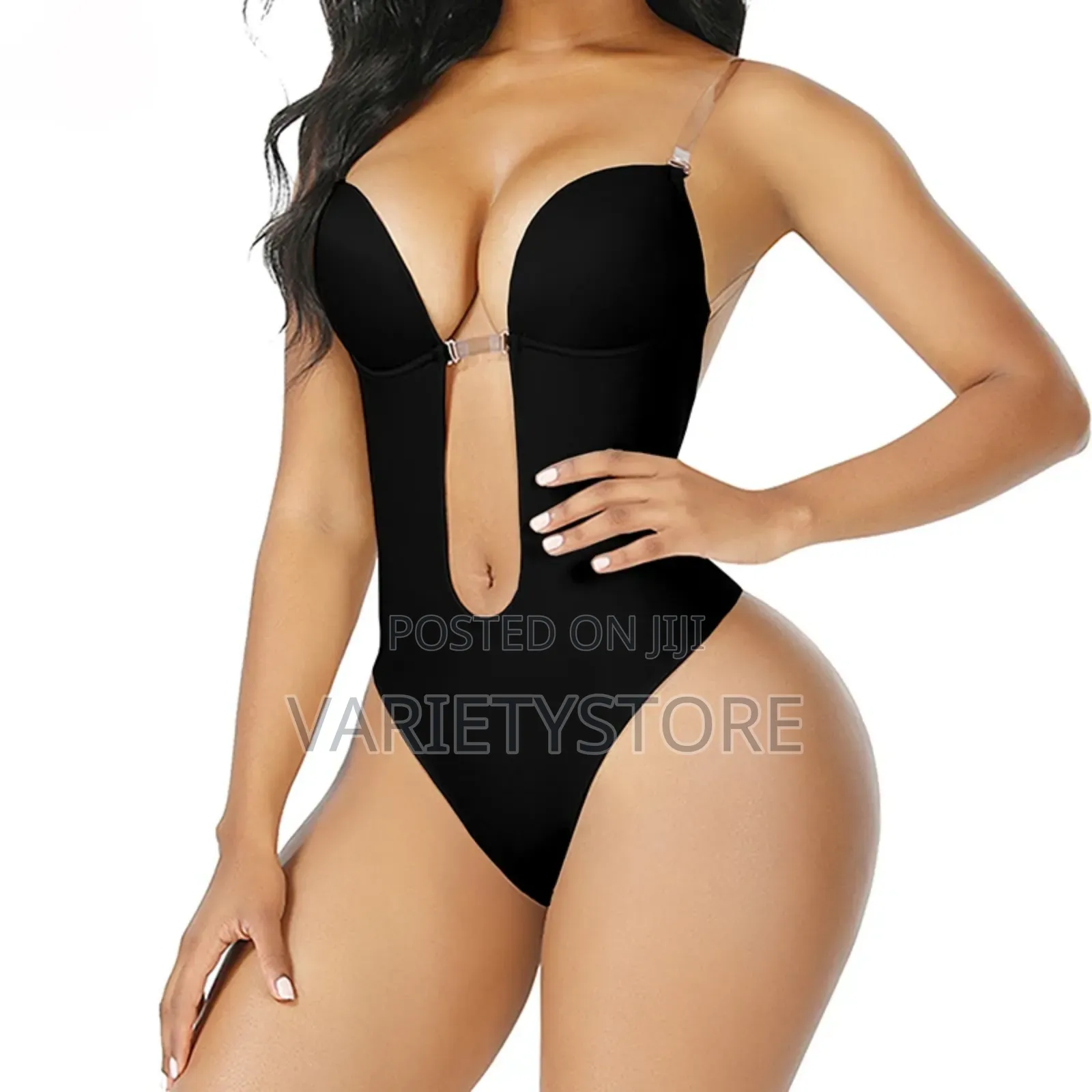 Sexy Women Bodysuit U Plunge Backless Body Shaper