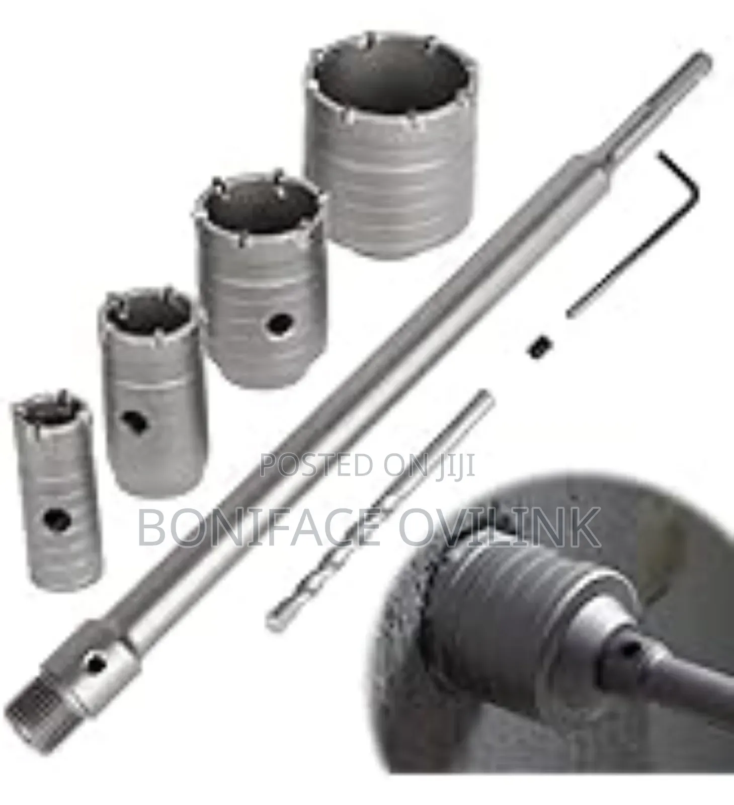 Grey Metal Adaptor Suitable SDS Plus for Concrete Hole Saw