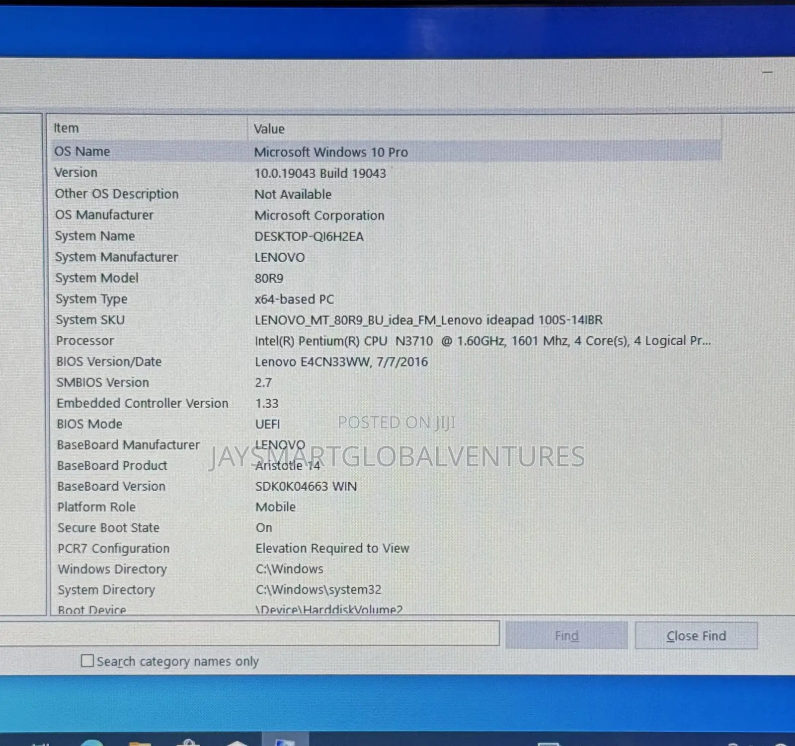 Laptop Lenovo IdeaPad 100 2GB Intel Pentium SSD 40GB