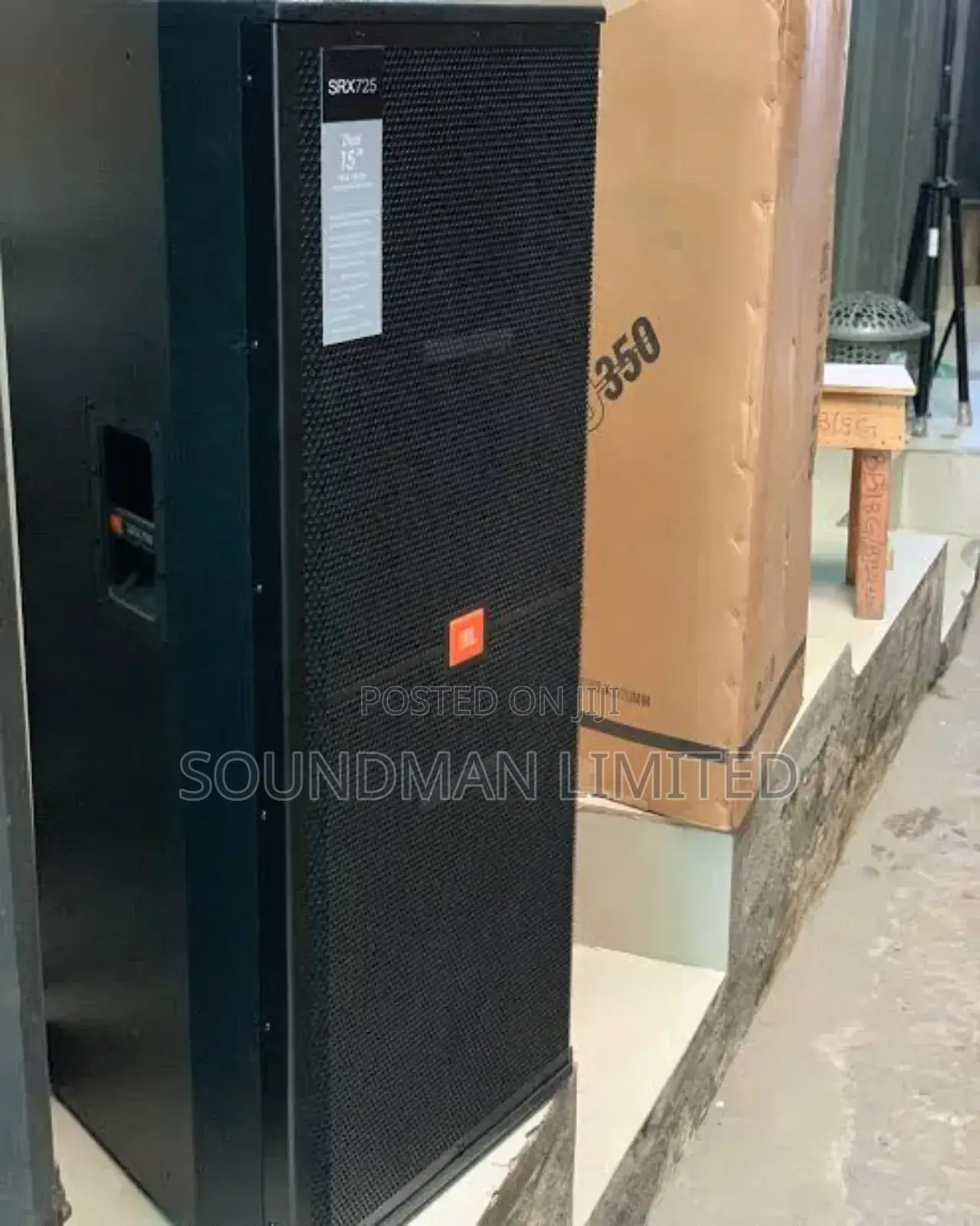 Pair of JBL Dual 15" Speaker Full Range 2 Way Loudspeaker Srx725