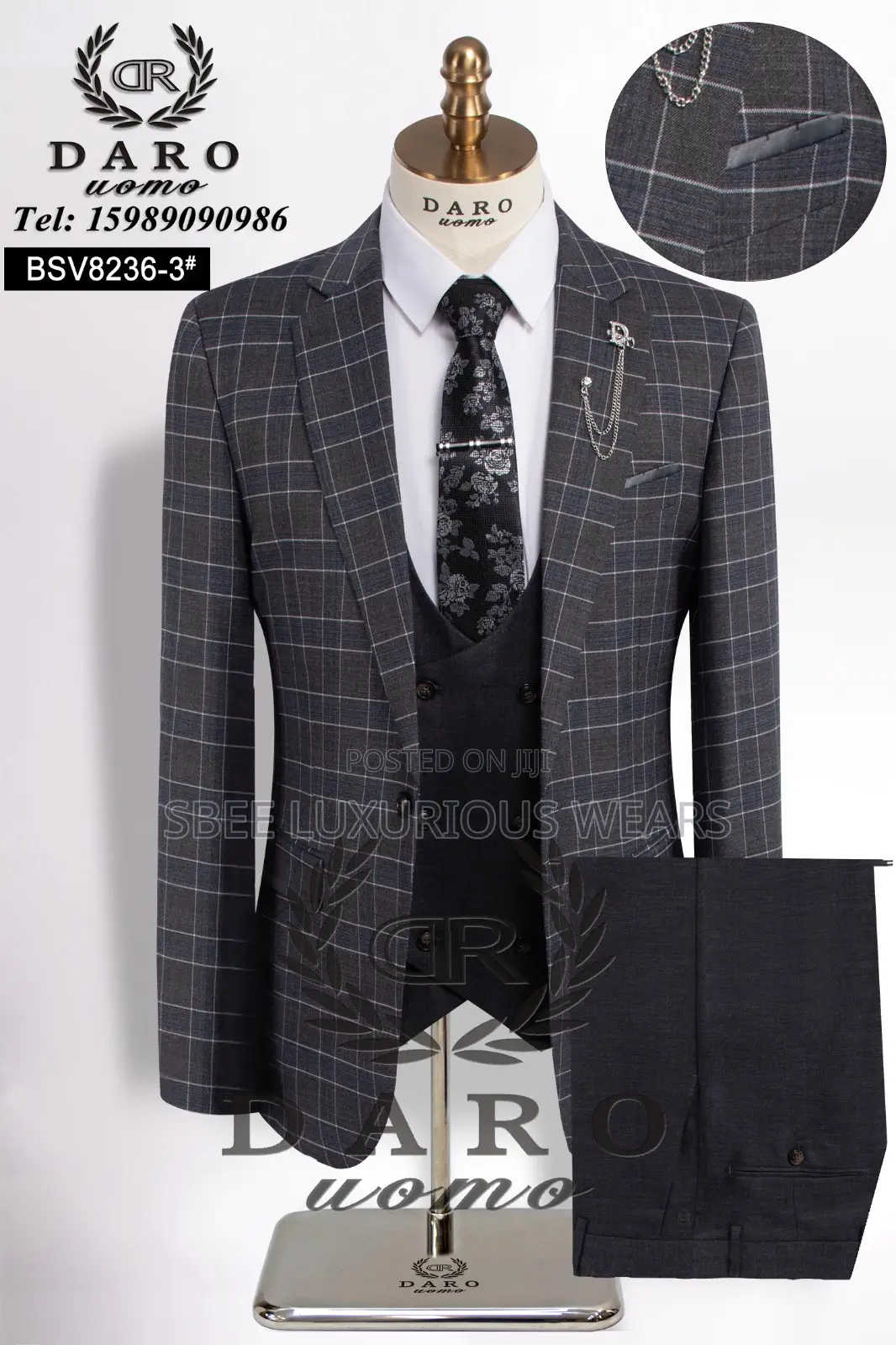 Classic Real Men’S Checkers Suits