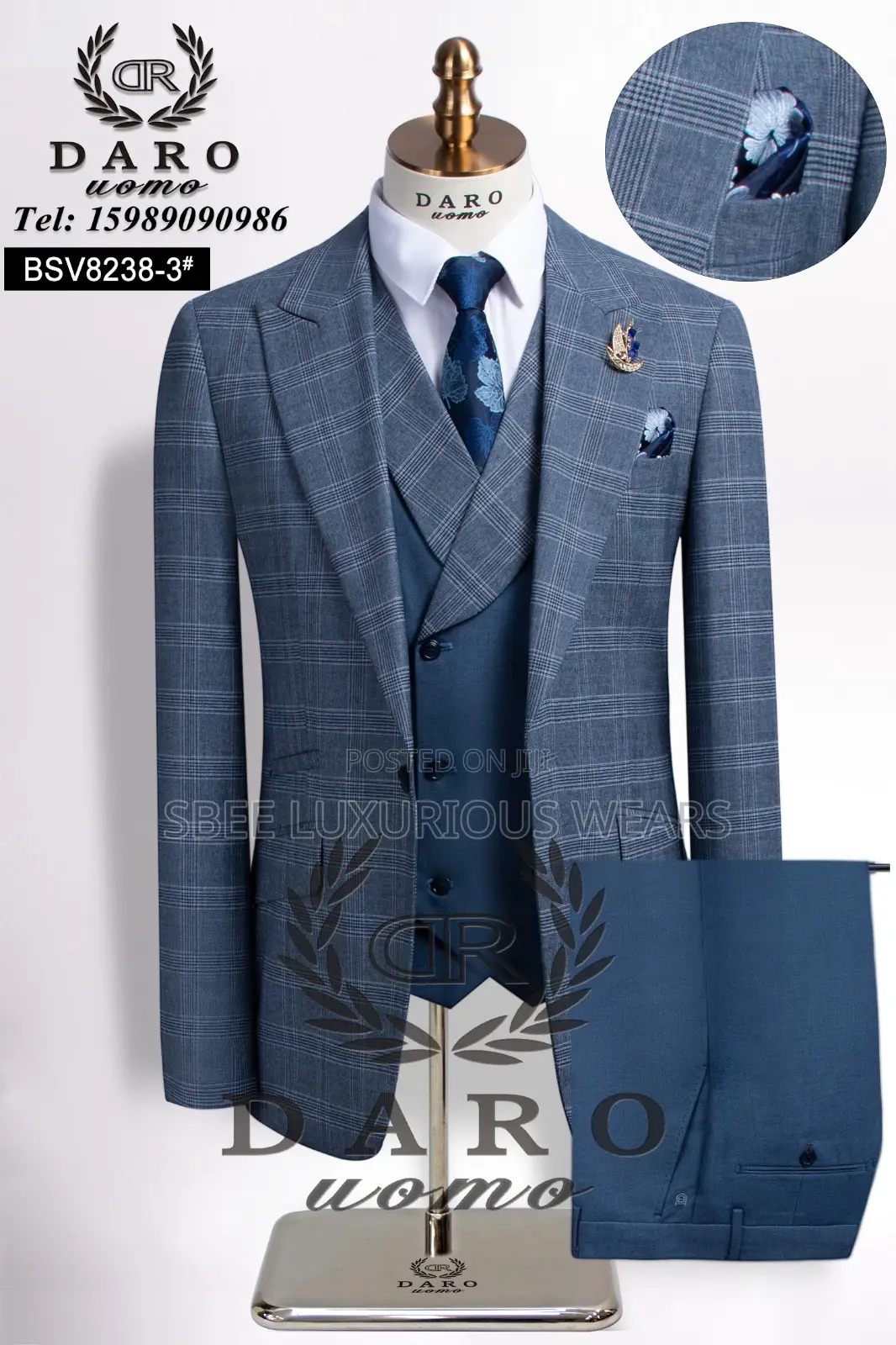 Classic Real Men’S Checkers Suits