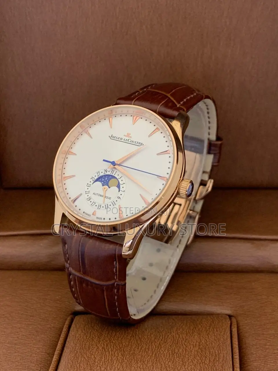 Jaeger Lecoultre Quality Luxury Genuine Leather Wristwatch