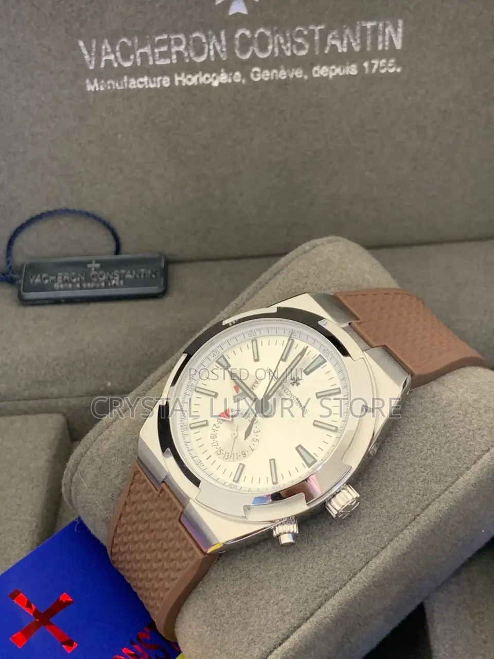 Vacheron Constantin Quality Luxury Men Rubber Strap Wristwatch