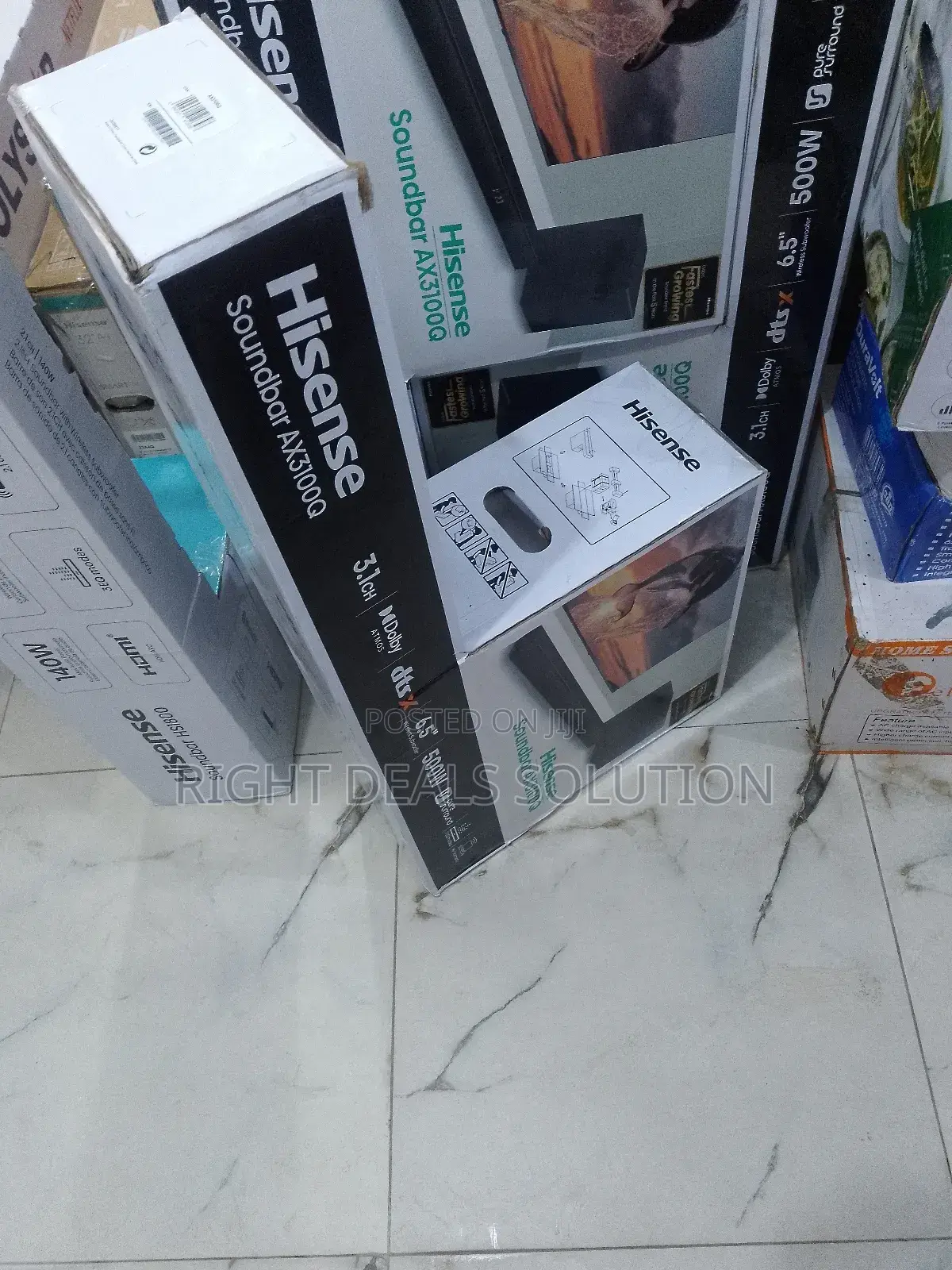 Hisense Ax5125h 5.1.2 Channel Soundbar With Wireless Subwoofer (500w)